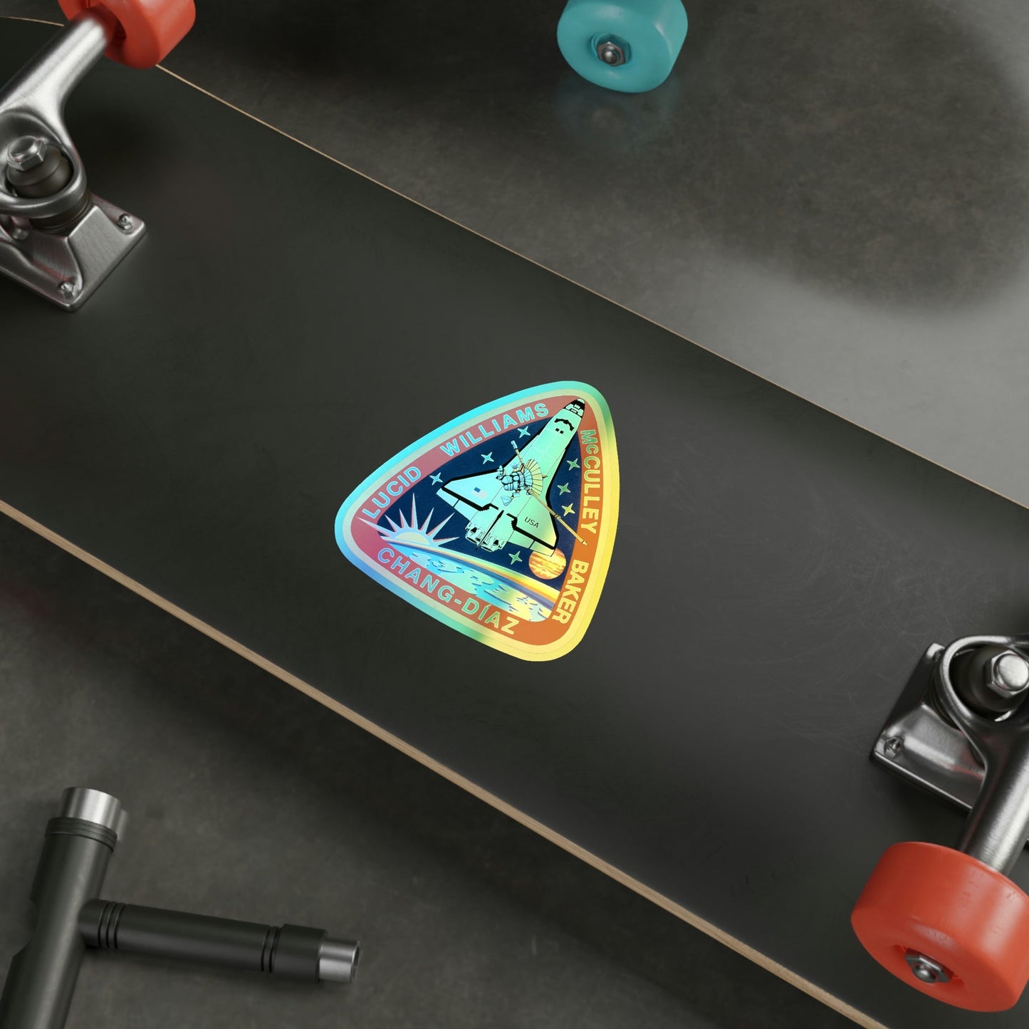 STS 34 (NASA) Holographic STICKER Die-Cut Vinyl Decal-The Sticker Space