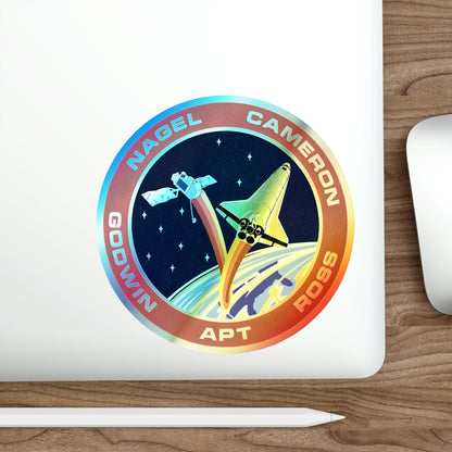 STS 37 (NASA) Holographic STICKER Die-Cut Vinyl Decal-The Sticker Space