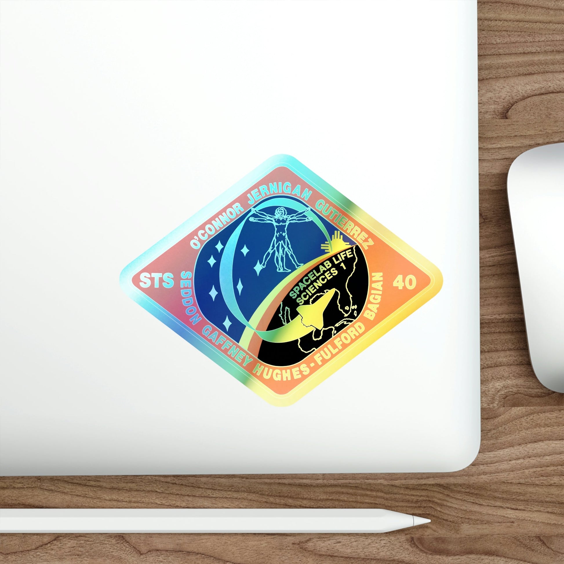 STS 40 (NASA) Holographic STICKER Die-Cut Vinyl Decal-The Sticker Space