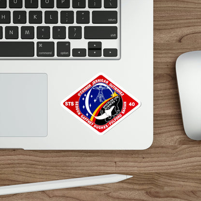 STS 40 Patch NASA STICKER Vinyl Die-Cut Decal-The Sticker Space