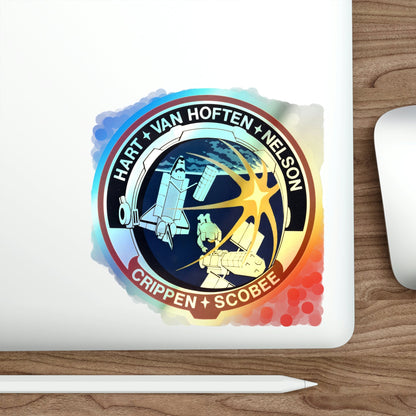 STS 41 C (NASA) Holographic STICKER Die-Cut Vinyl Decal-The Sticker Space