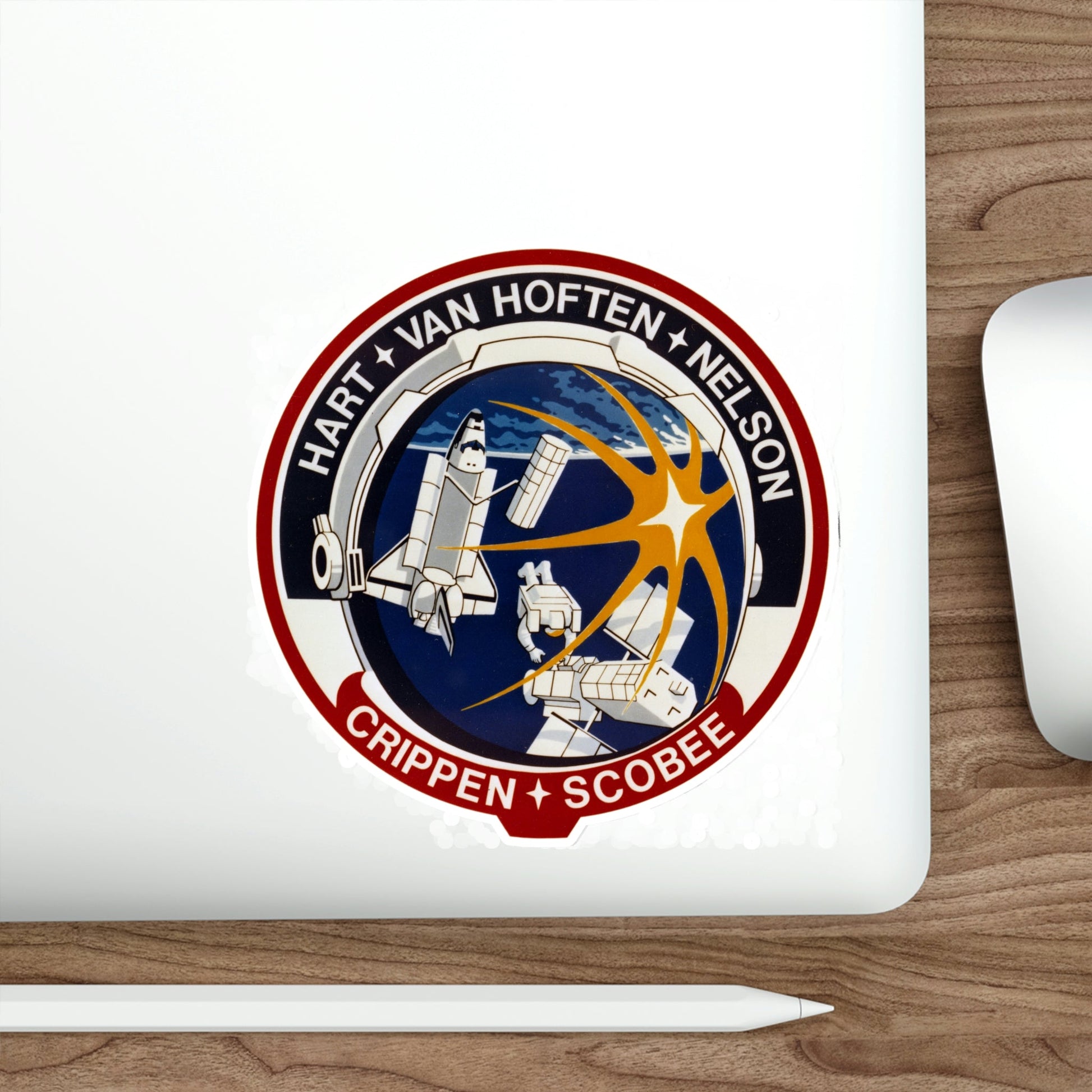 STS 41 C Patch NASA STICKER Vinyl Die-Cut Decal-The Sticker Space