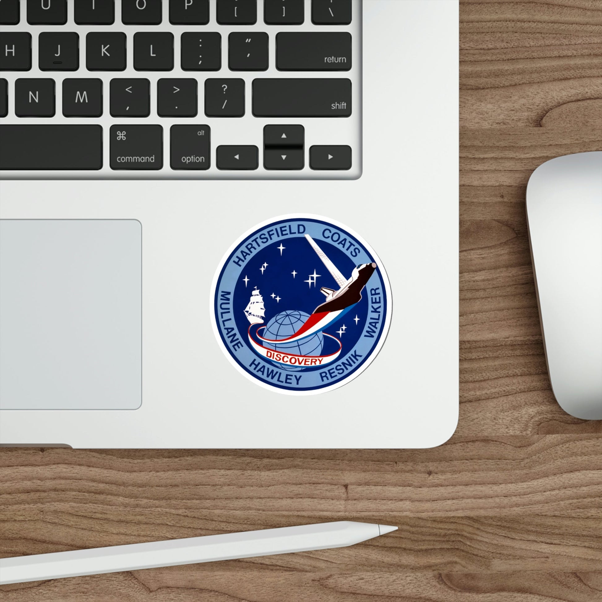 STS 41 D Patch NASA STICKER Vinyl Die-Cut Decal-The Sticker Space