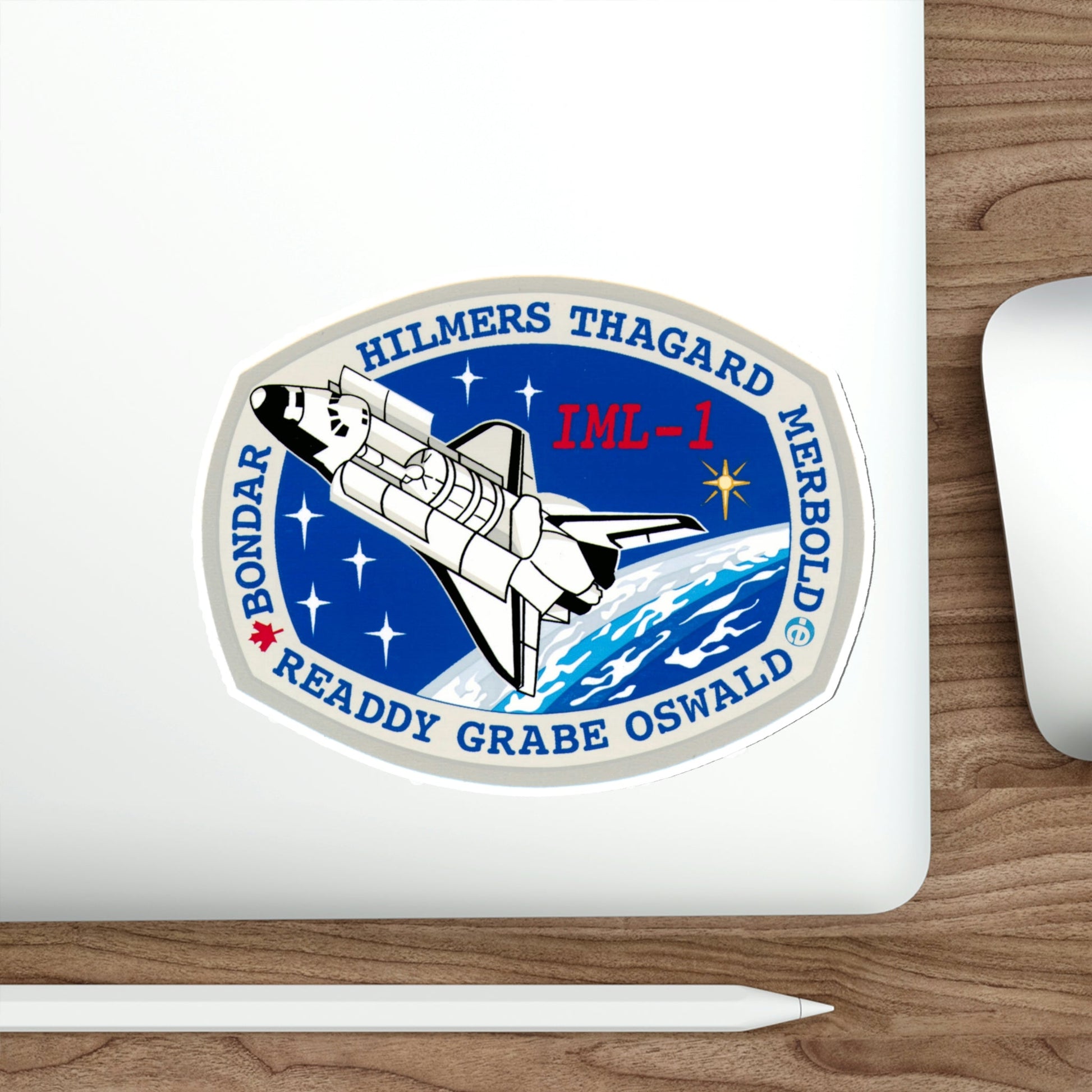 STS 42 Patch NASA STICKER Vinyl Die-Cut Decal-The Sticker Space