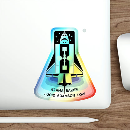 STS 43 (NASA) Holographic STICKER Die-Cut Vinyl Decal-The Sticker Space