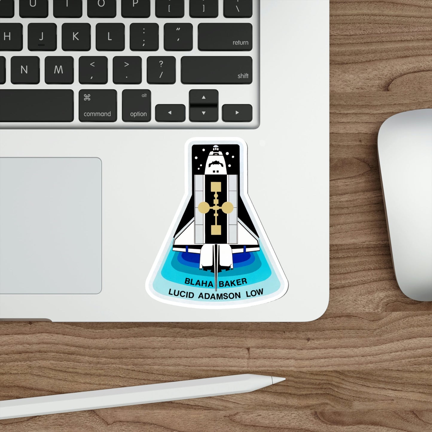 STS 43 Patch NASA STICKER Vinyl Die-Cut Decal-The Sticker Space