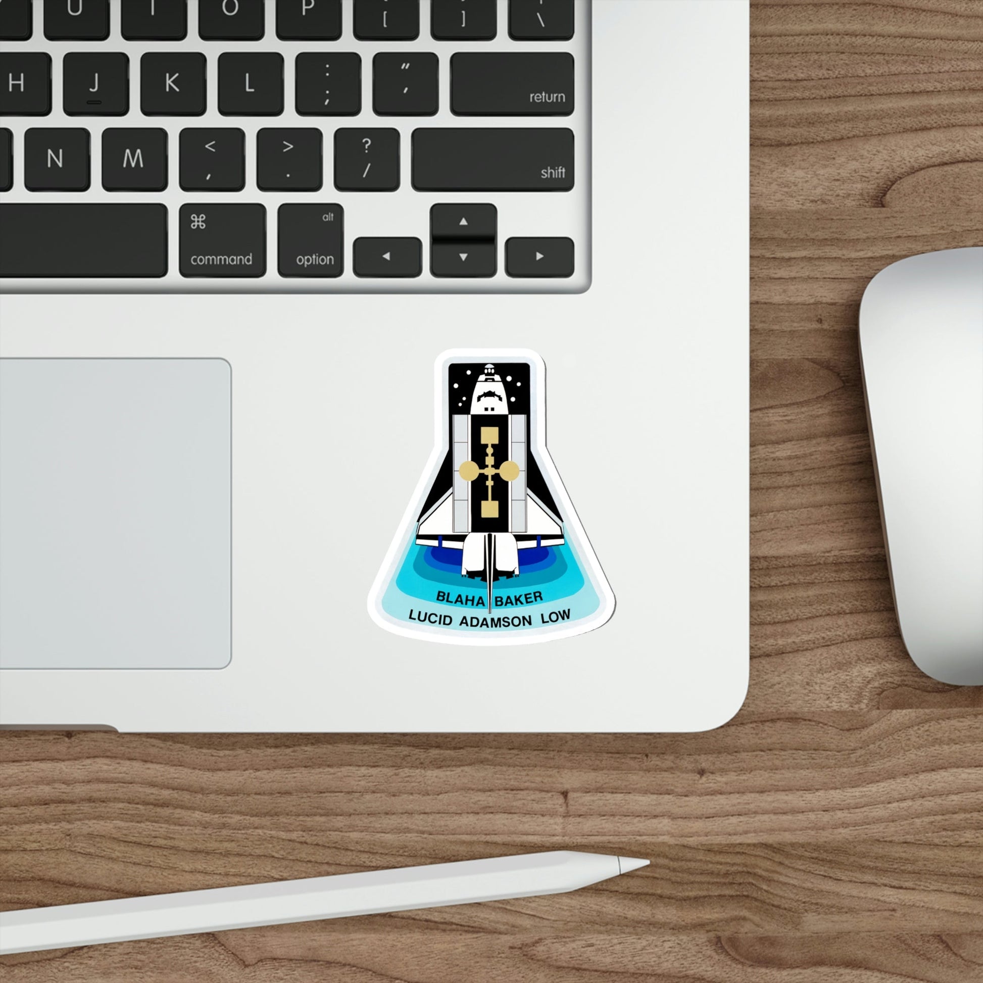 STS 43 Patch NASA STICKER Vinyl Die-Cut Decal-The Sticker Space