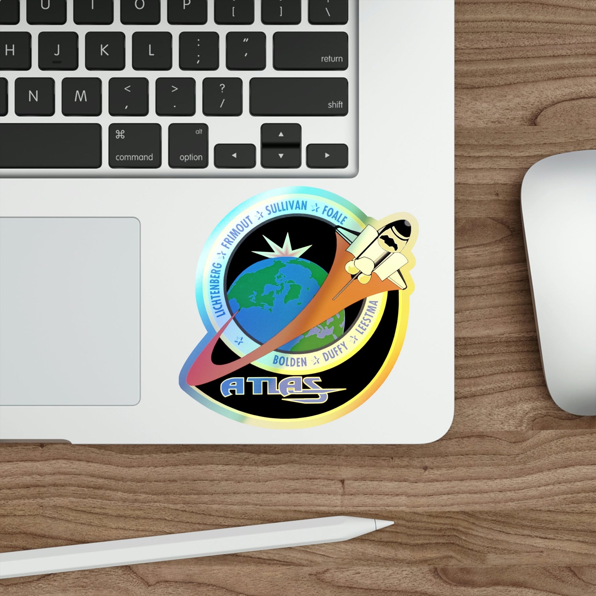 STS 45 (NASA) Holographic STICKER Die-Cut Vinyl Decal-The Sticker Space