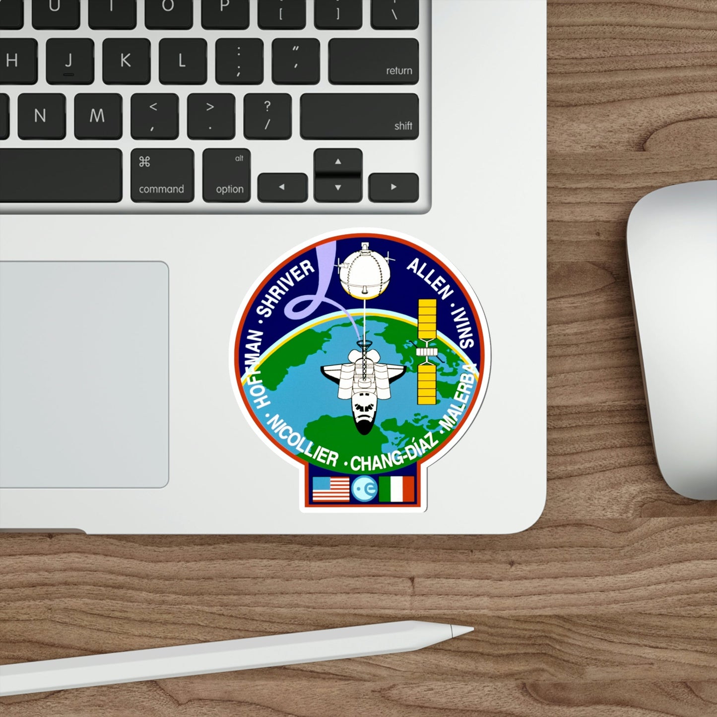 STS 46 Patch NASA STICKER Vinyl Die-Cut Decal-The Sticker Space