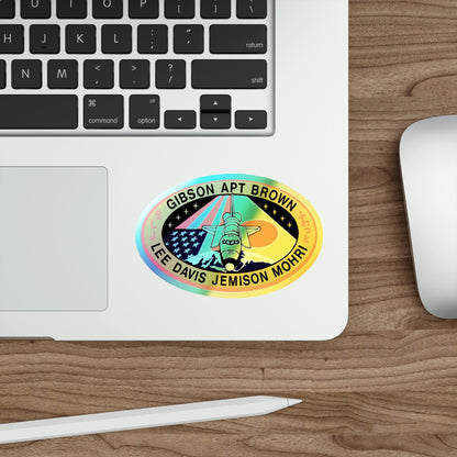 STS 47 (NASA) Holographic STICKER Die-Cut Vinyl Decal-The Sticker Space