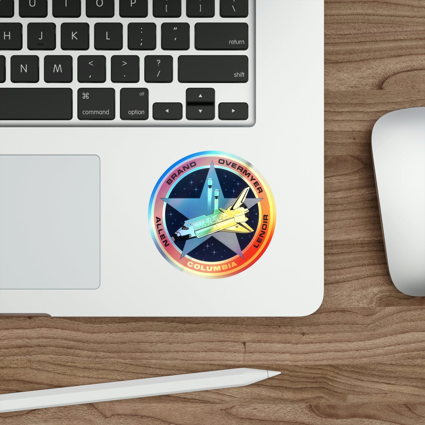 STS 5 (NASA) Holographic STICKER Die-Cut Vinyl Decal-The Sticker Space