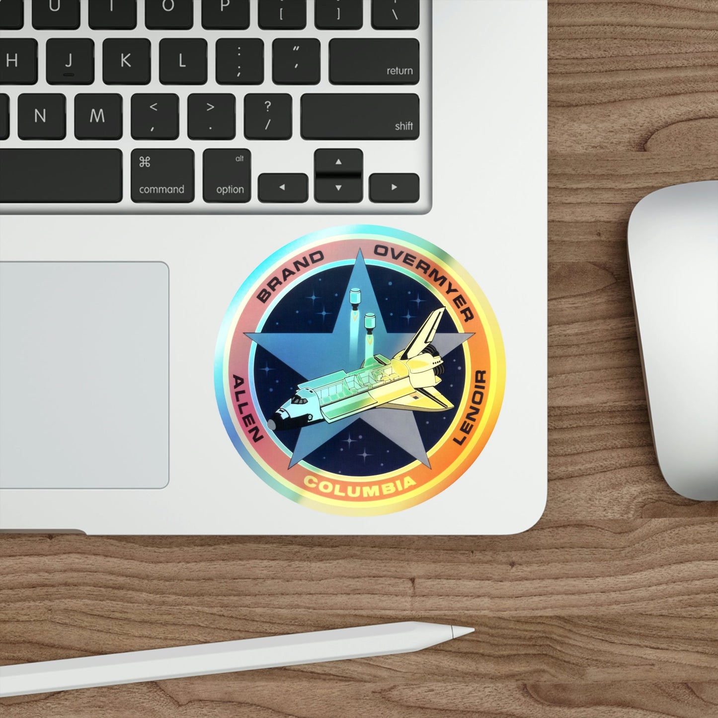 STS 5 (NASA) Holographic STICKER Die-Cut Vinyl Decal-The Sticker Space