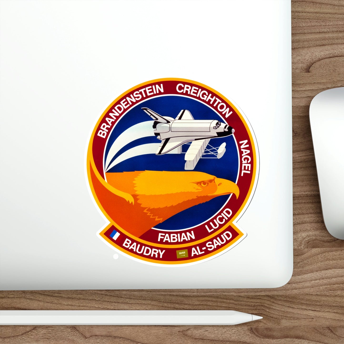 STS 51 G Patch NASA STICKER Vinyl Die-Cut Decal-The Sticker Space