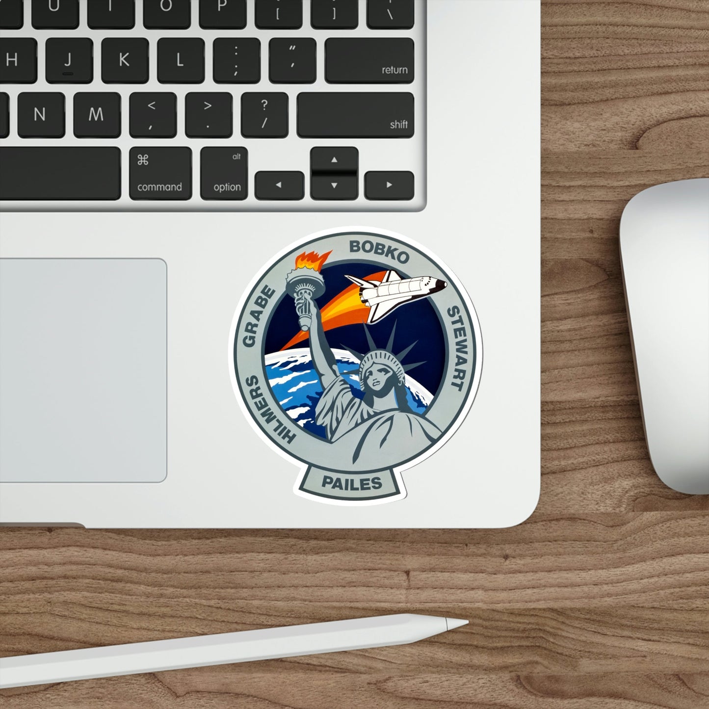 STS 51 J Patch NASA STICKER Vinyl Die-Cut Decal-The Sticker Space