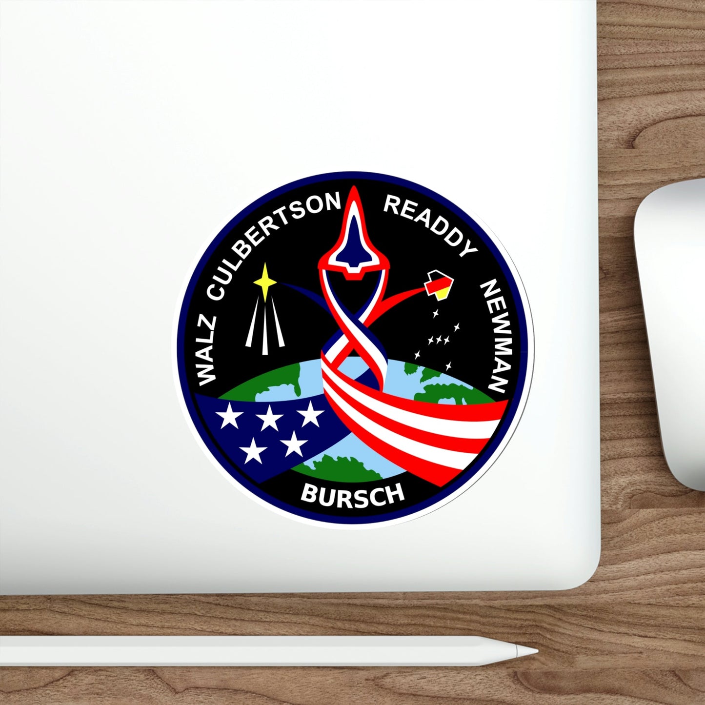 STS 51 L Patch NASA STICKER Vinyl Die-Cut Decal-The Sticker Space