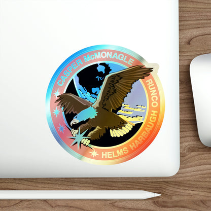 STS 54 (NASA) Holographic STICKER Die-Cut Vinyl Decal-The Sticker Space