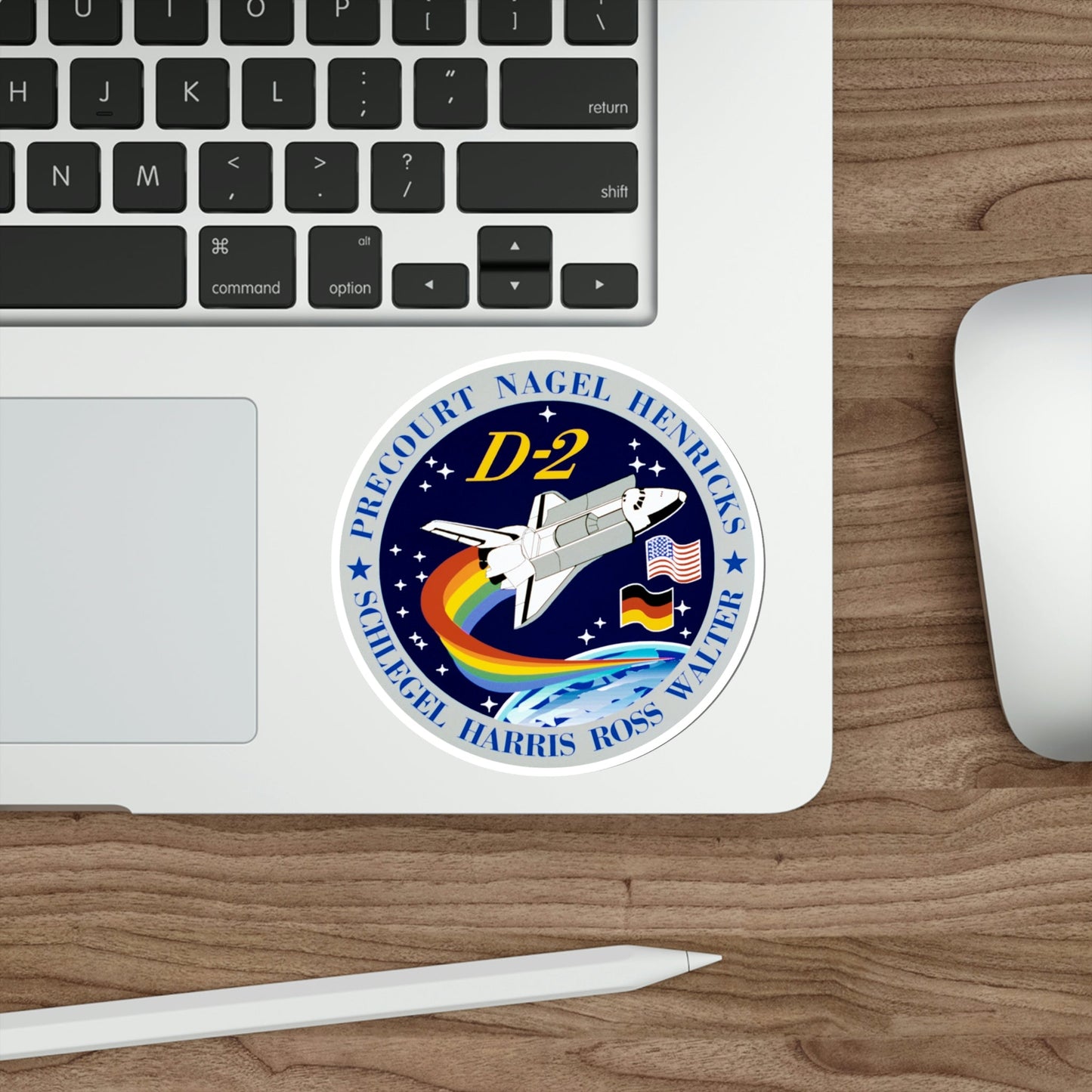 STS 55 Patch NASA STICKER Vinyl Die-Cut Decal-The Sticker Space