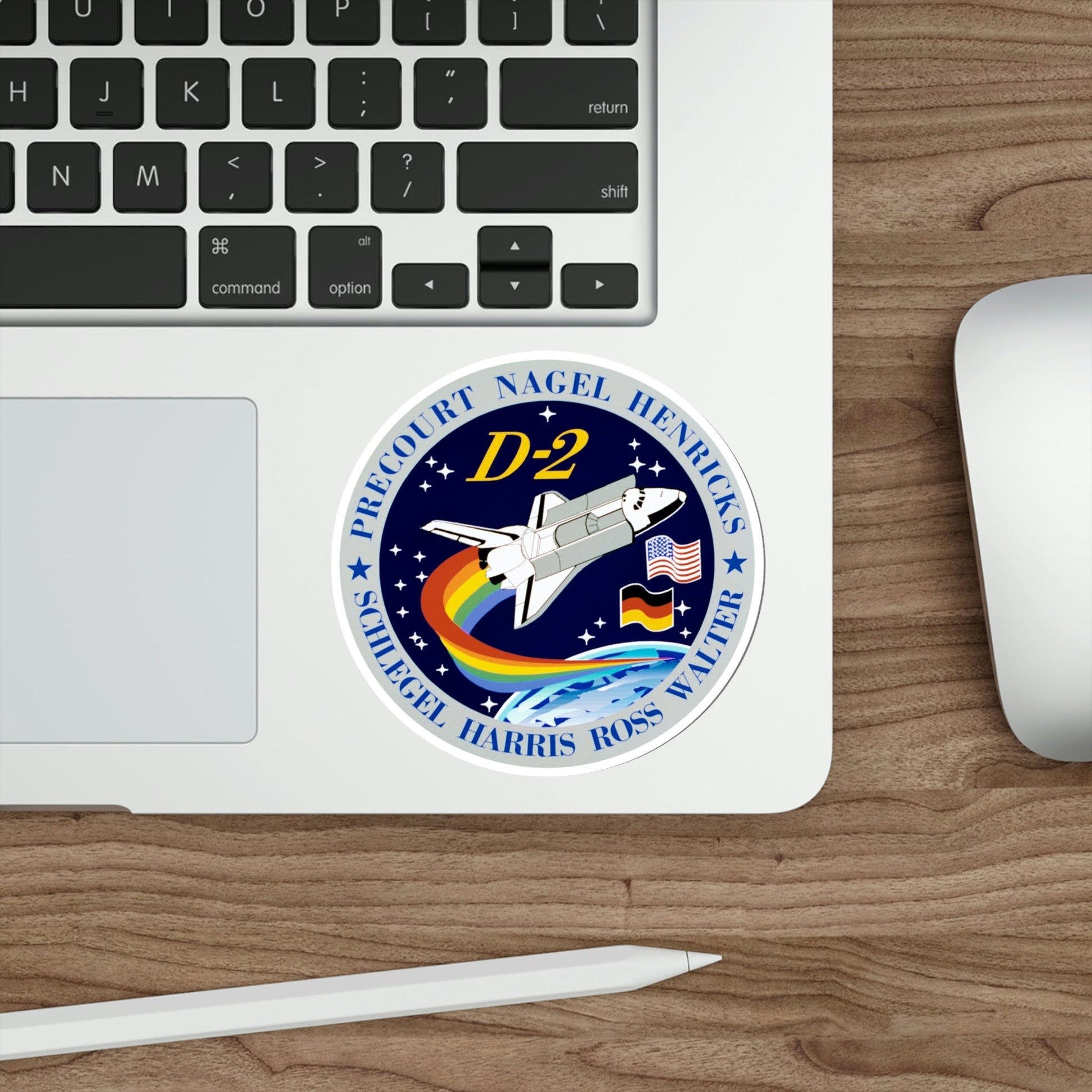 STS 55 Patch NASA STICKER Vinyl Die-Cut Decal-The Sticker Space