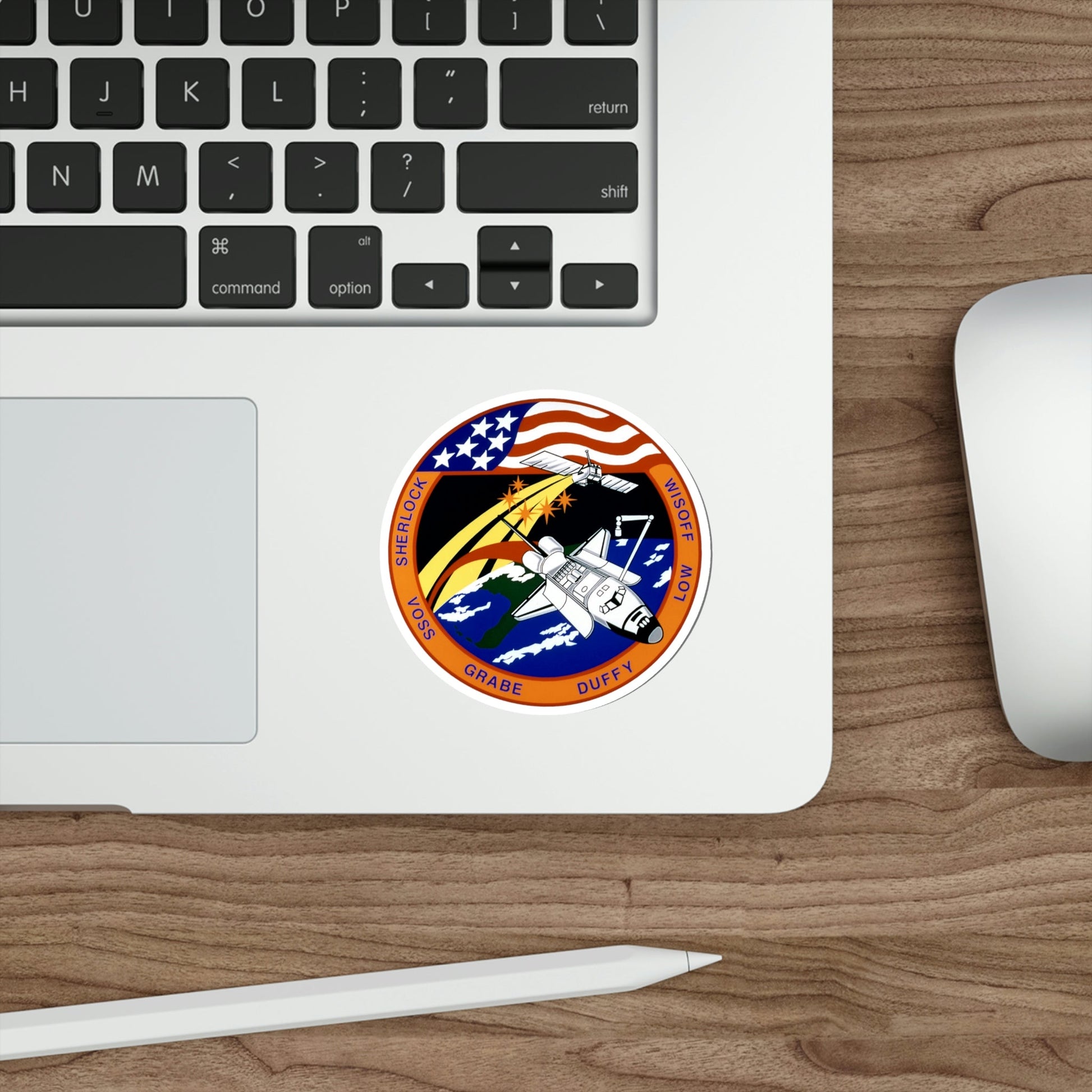 STS 57 Patch NASA STICKER Vinyl Die-Cut Decal-The Sticker Space