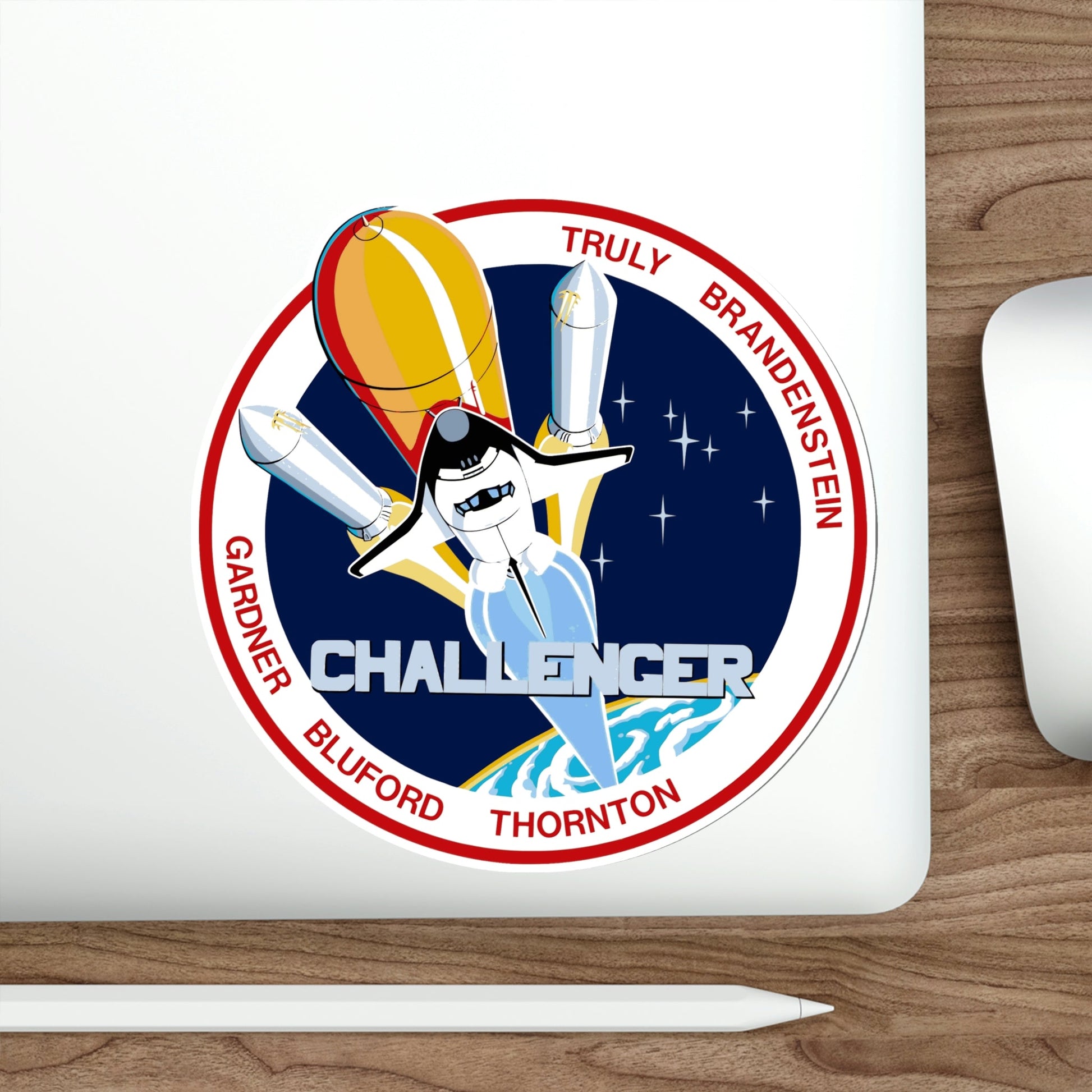 STS 8 Patch NASA STICKER Vinyl Die-Cut Decal-The Sticker Space