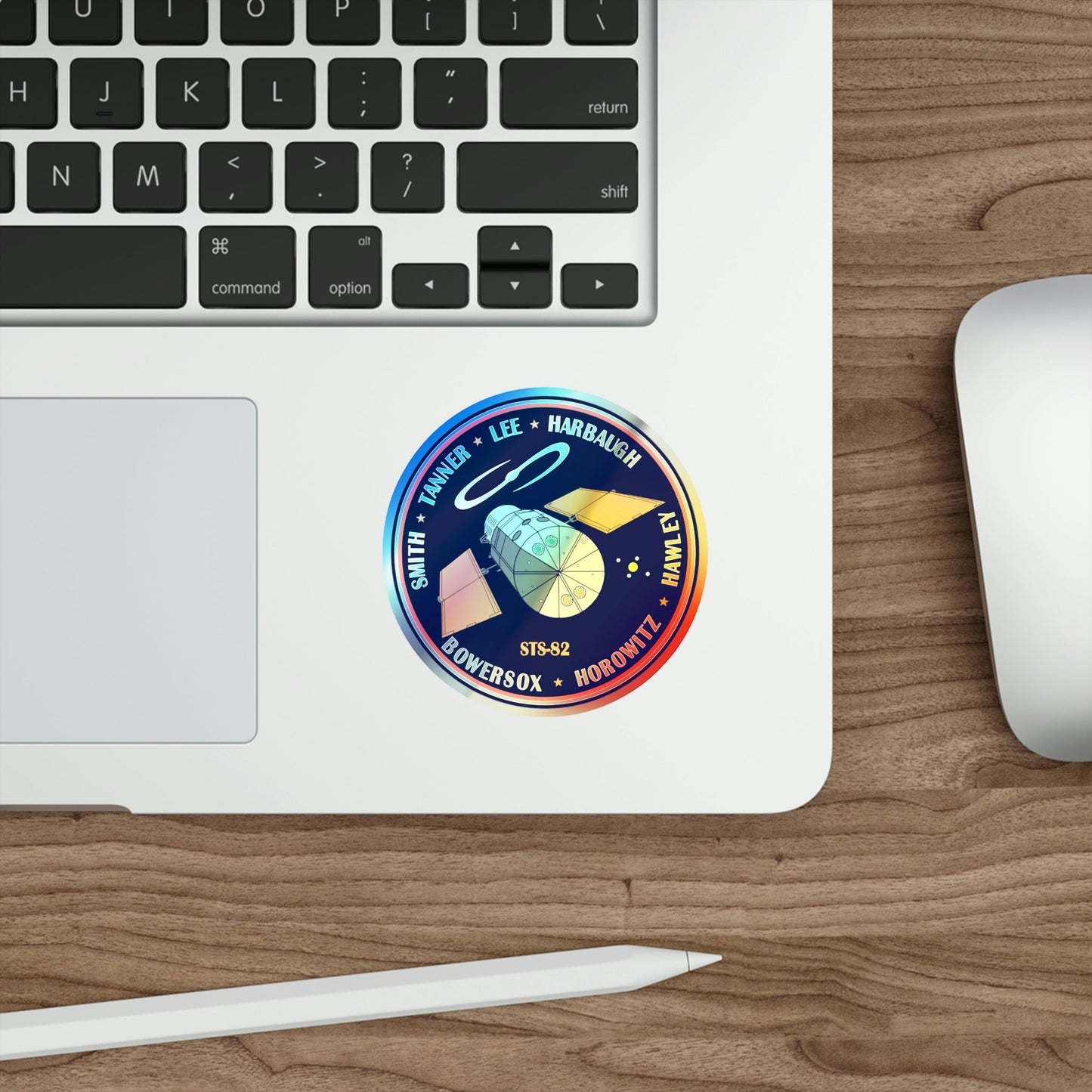 STS 82 (NASA) Holographic STICKER Die-Cut Vinyl Decal-The Sticker Space