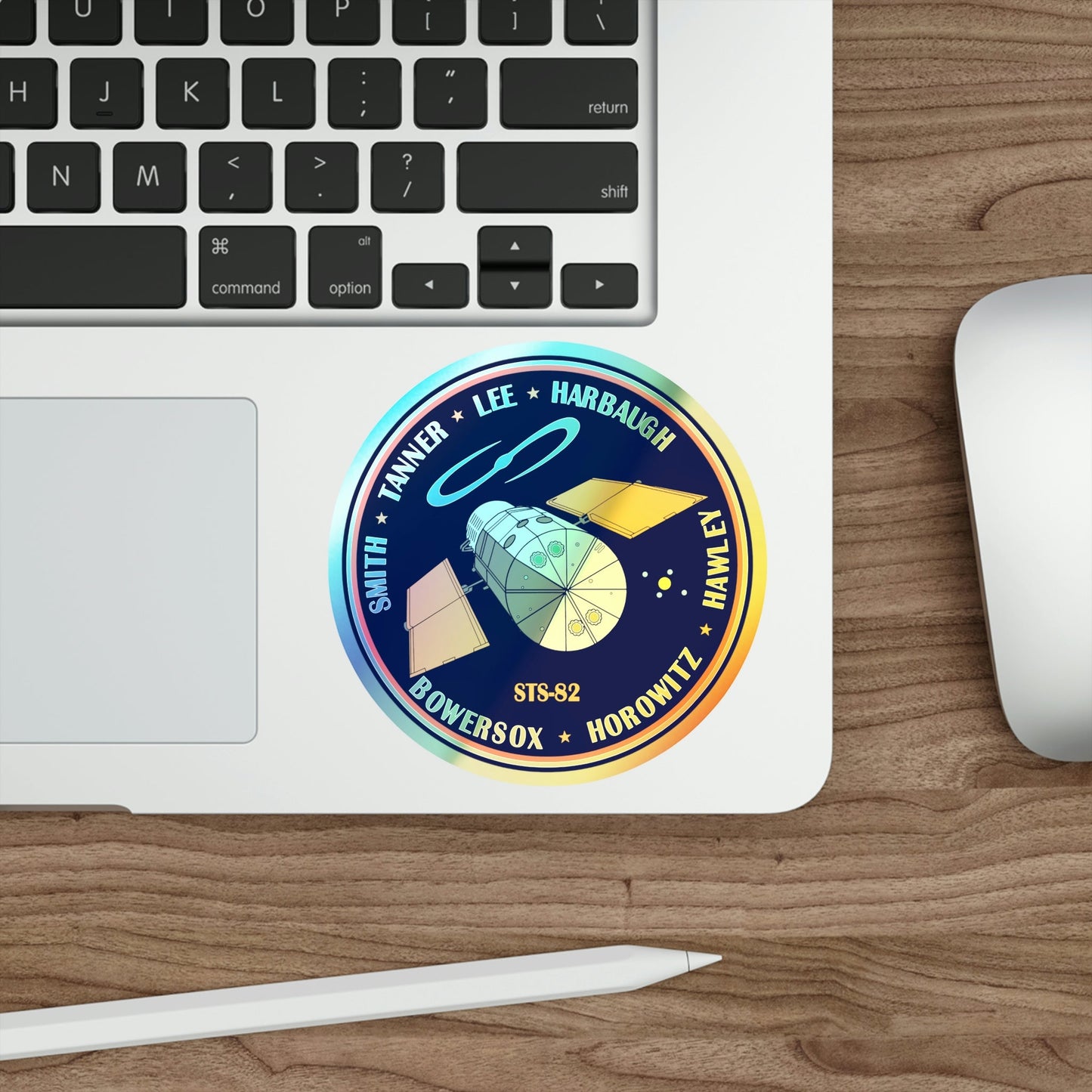 STS 82 (NASA) Holographic STICKER Die-Cut Vinyl Decal-The Sticker Space