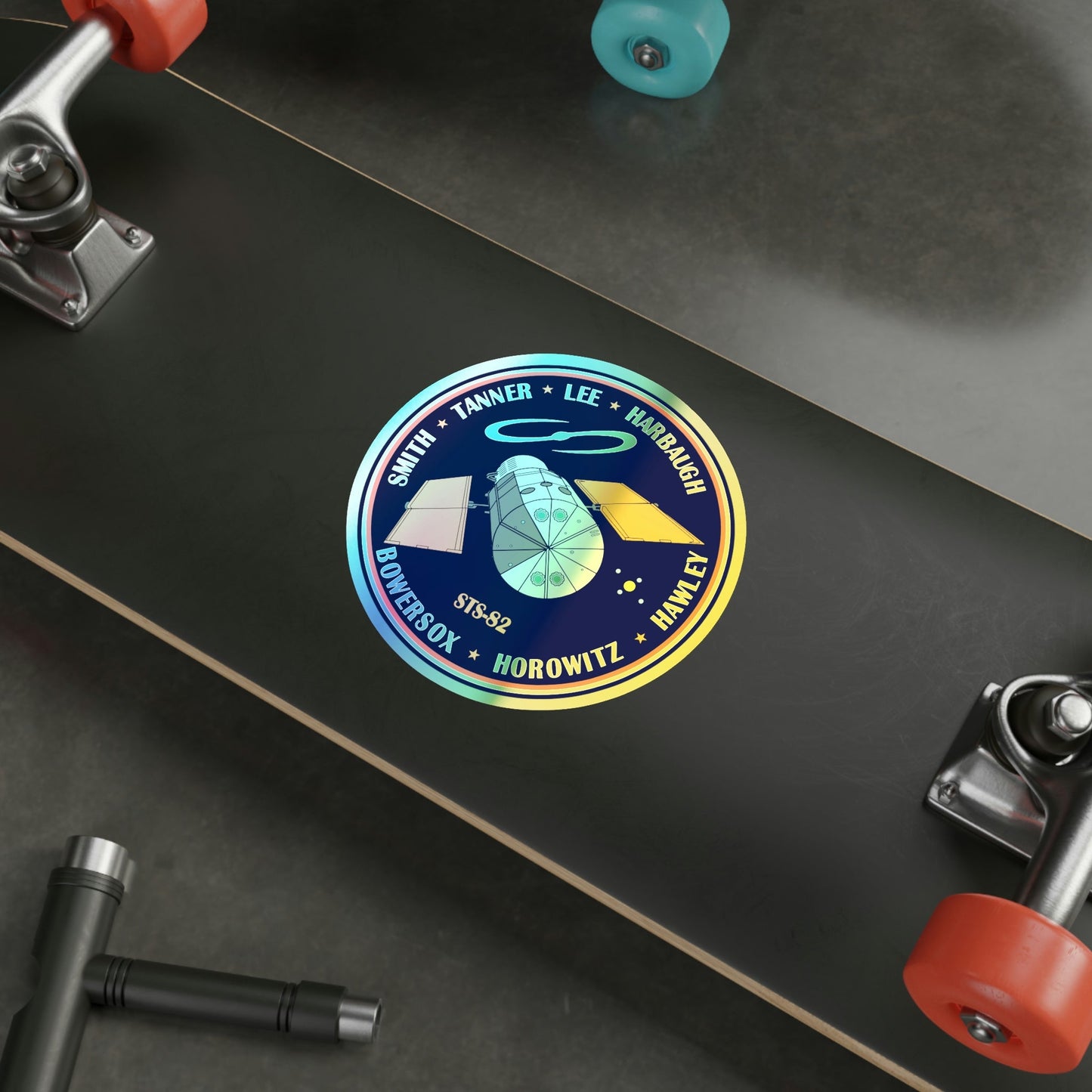 STS 82 (NASA) Holographic STICKER Die-Cut Vinyl Decal-The Sticker Space