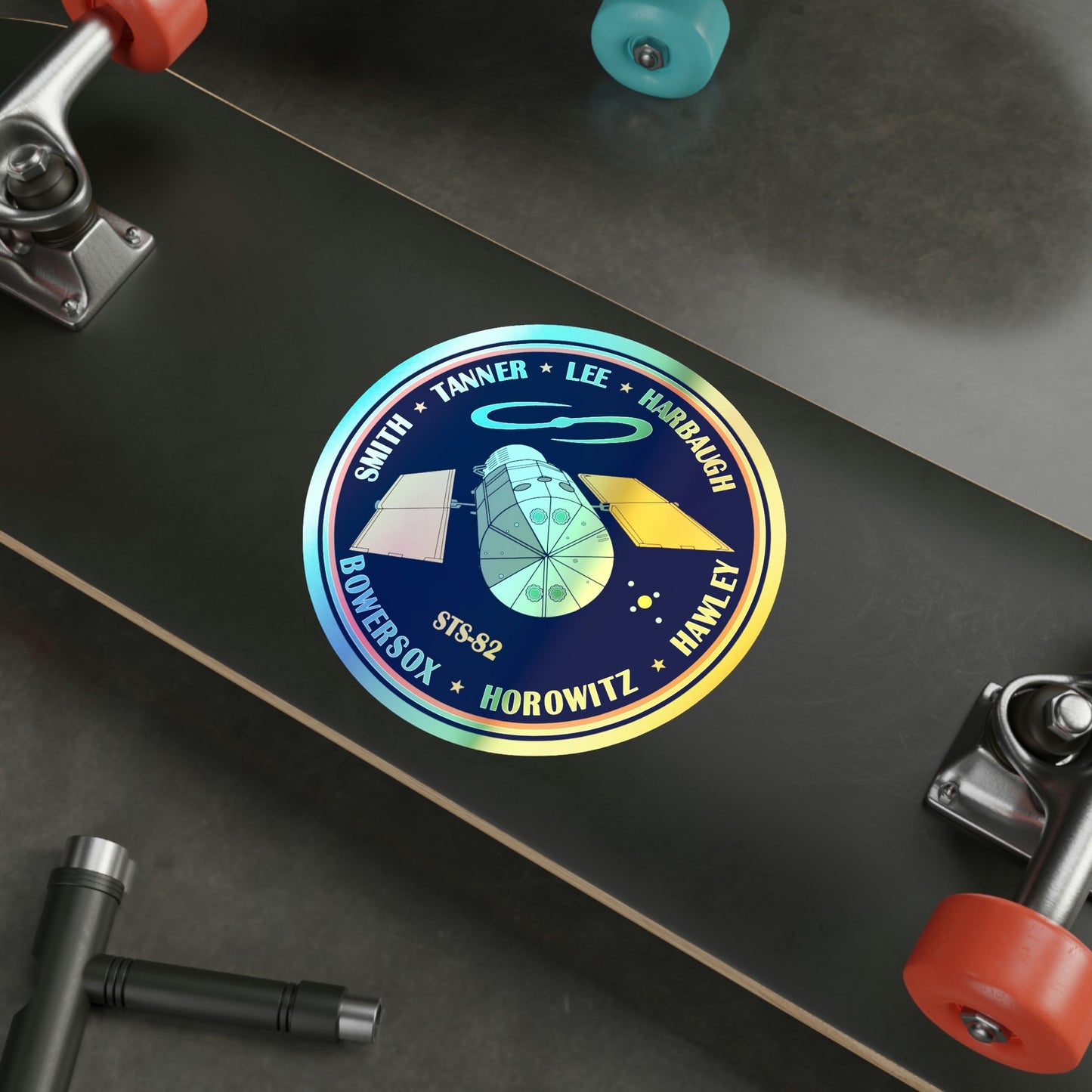 STS 82 (NASA) Holographic STICKER Die-Cut Vinyl Decal-The Sticker Space