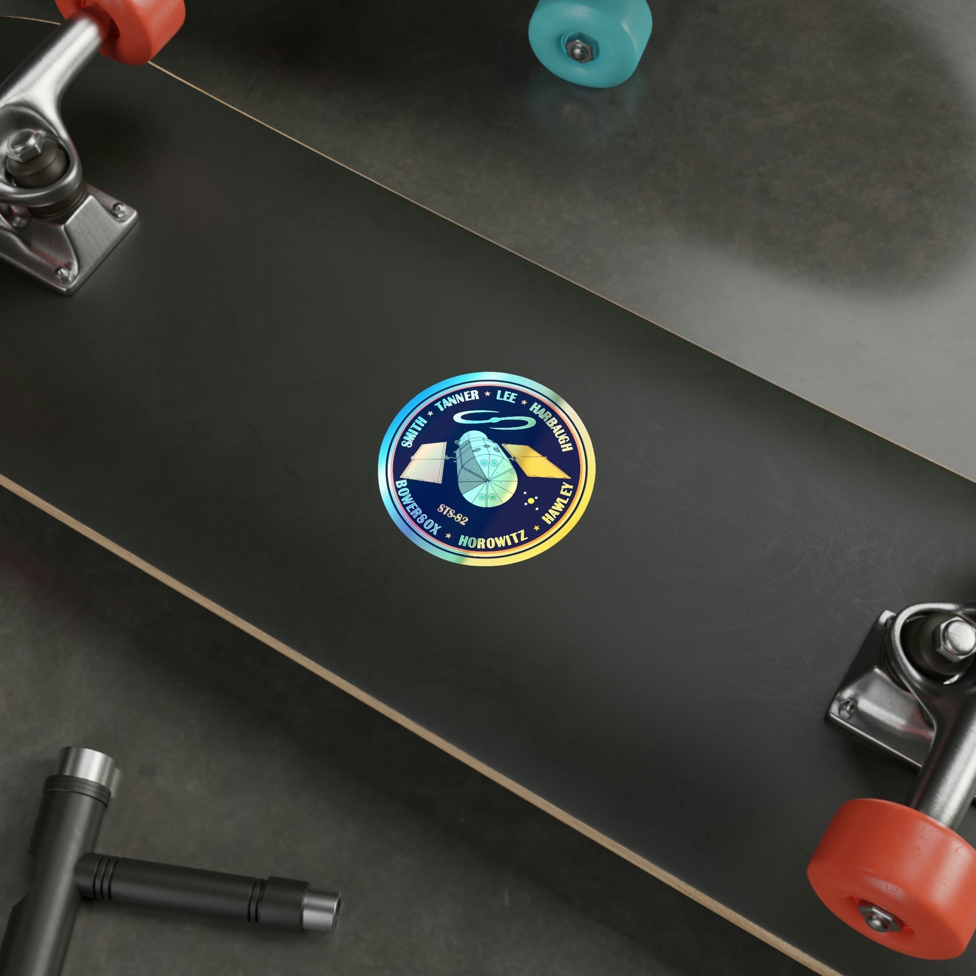 STS 82 (NASA) Holographic STICKER Die-Cut Vinyl Decal-The Sticker Space