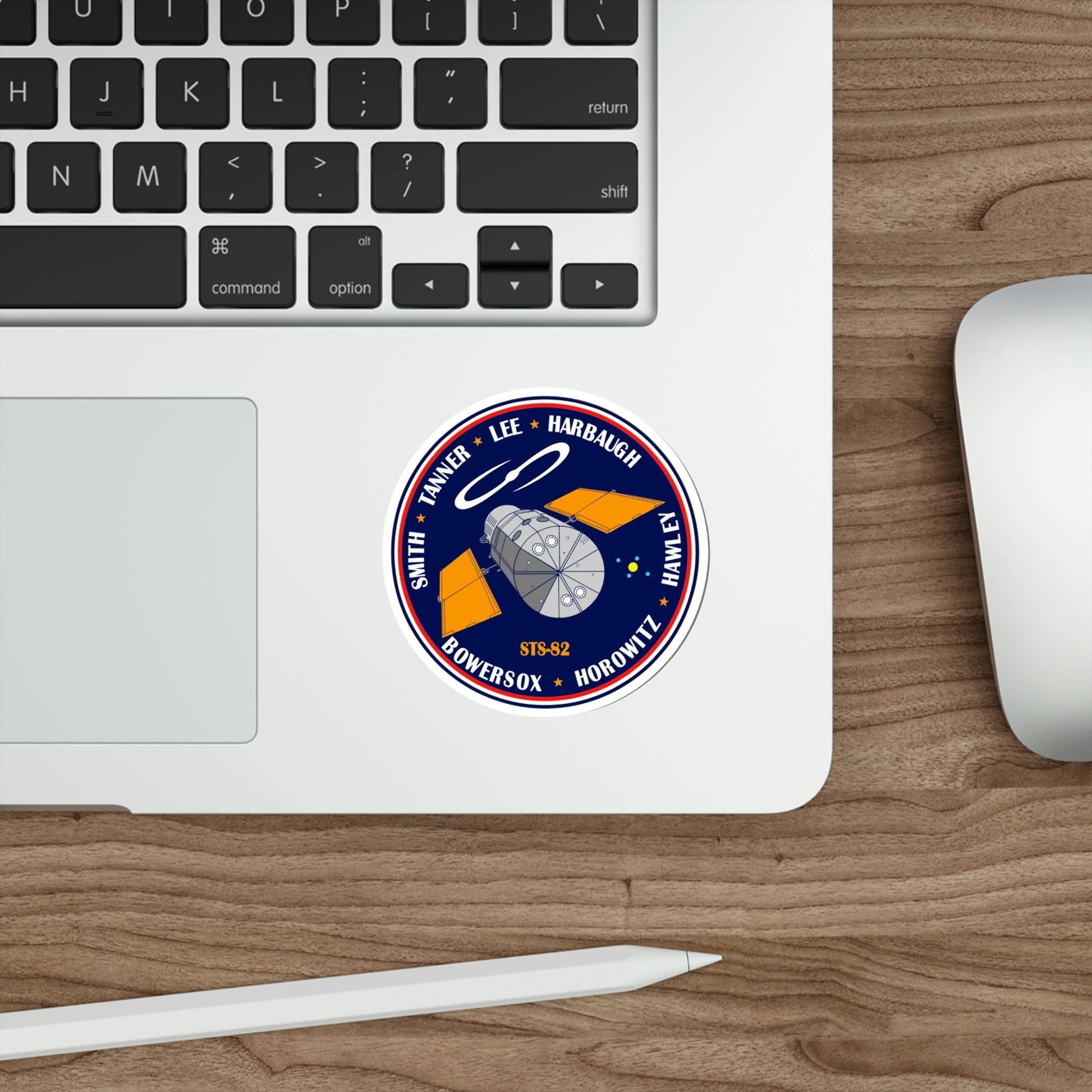 STS 82 Patch NASA STICKER Vinyl Die-Cut Decal-The Sticker Space