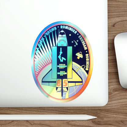 STS 85 (NASA) Holographic STICKER Die-Cut Vinyl Decal-The Sticker Space