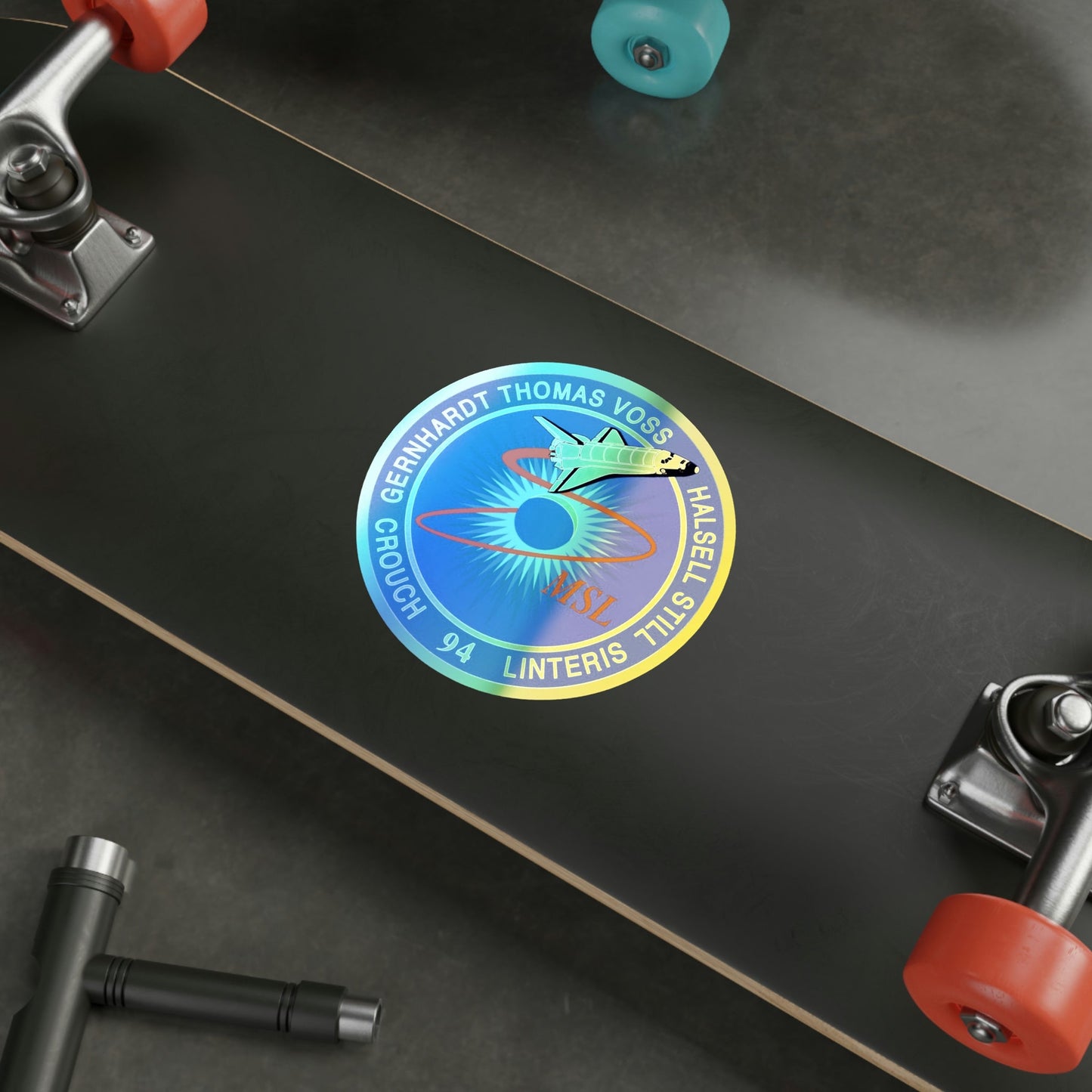 STS 94 (NASA) Holographic STICKER Die-Cut Vinyl Decal-The Sticker Space