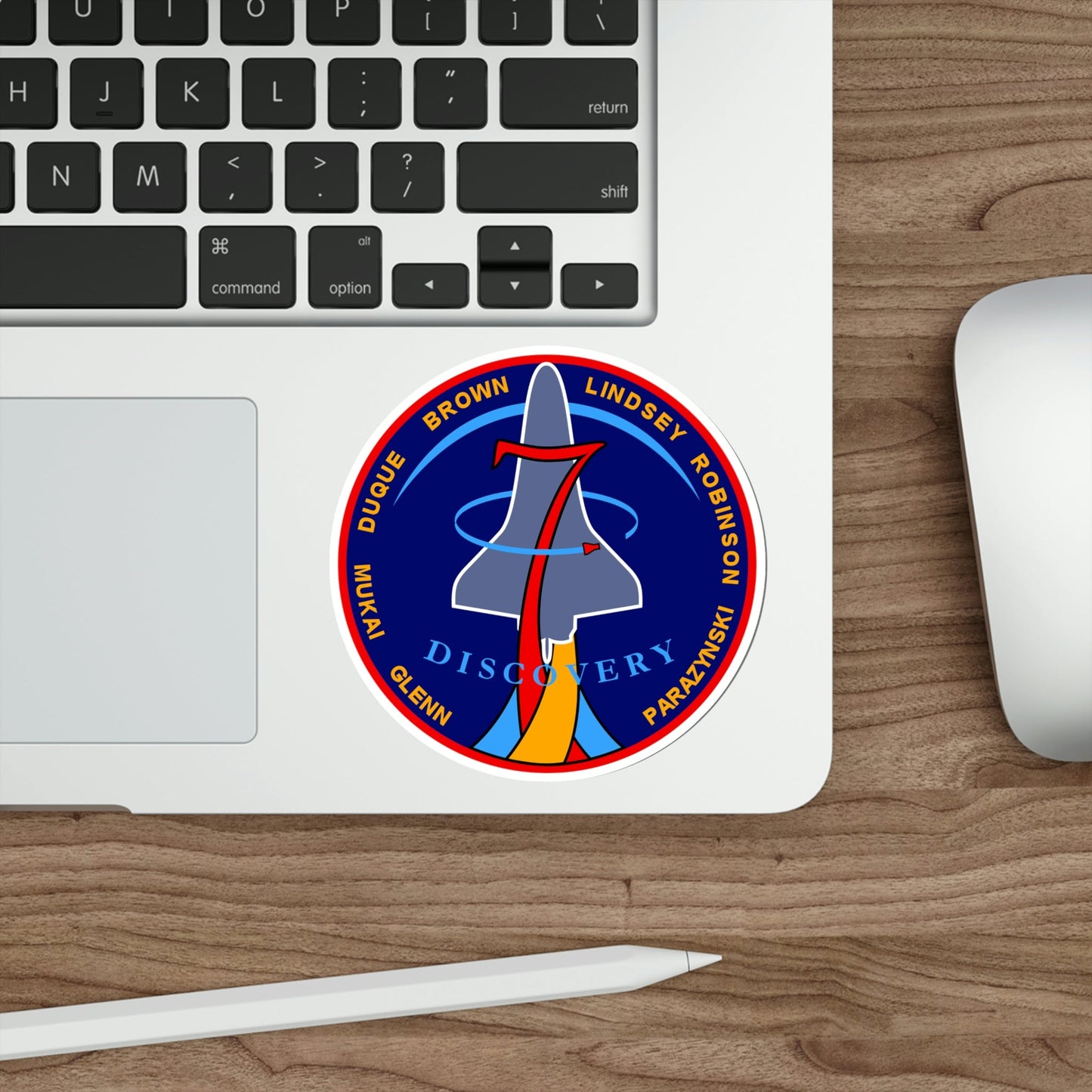 STS 95 Patch NASA STICKER Vinyl Die-Cut Decal-The Sticker Space