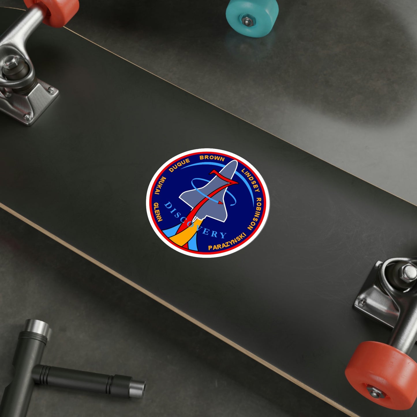 STS 95 Patch NASA STICKER Vinyl Die-Cut Decal-The Sticker Space