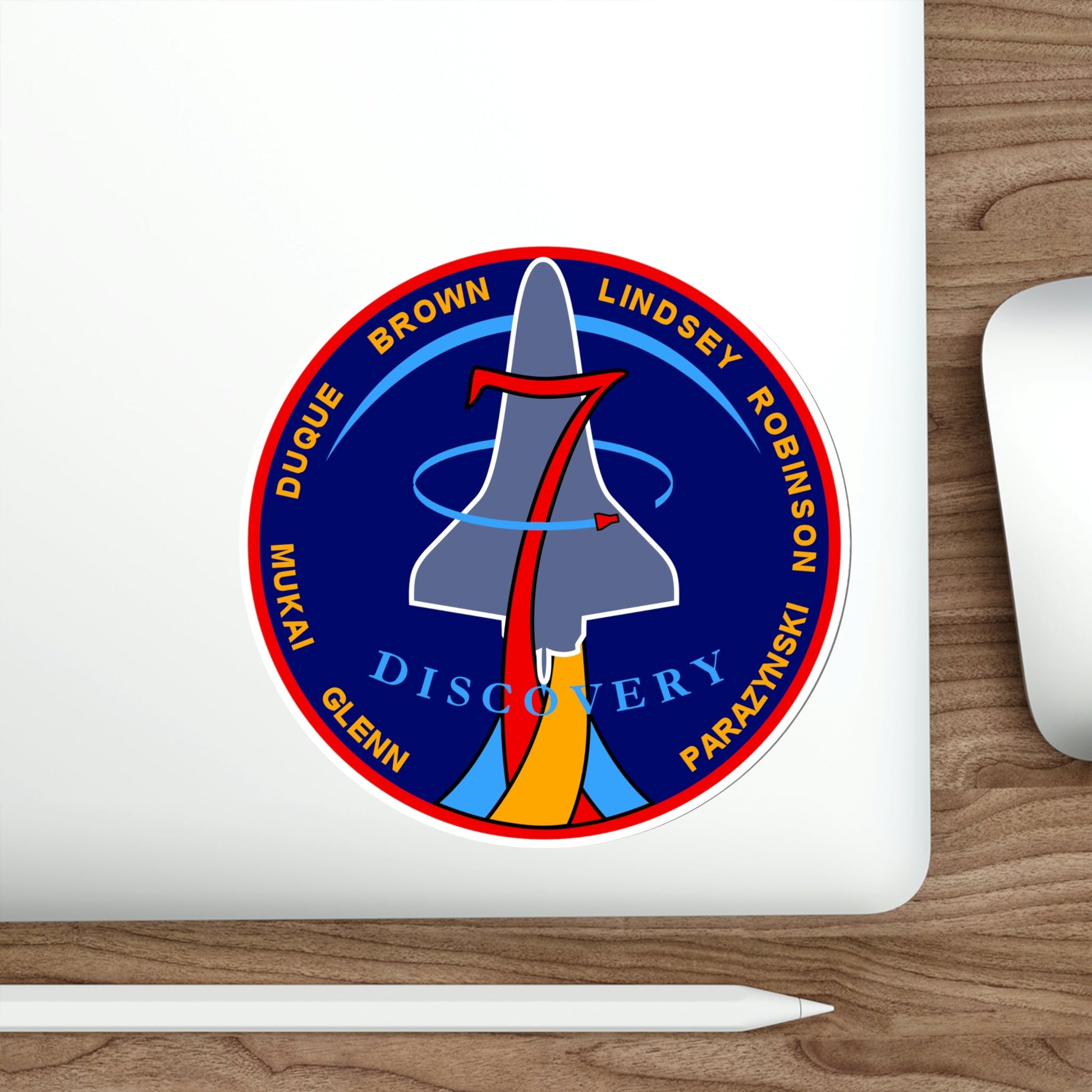 STS 95 Patch NASA STICKER Vinyl Die-Cut Decal-The Sticker Space