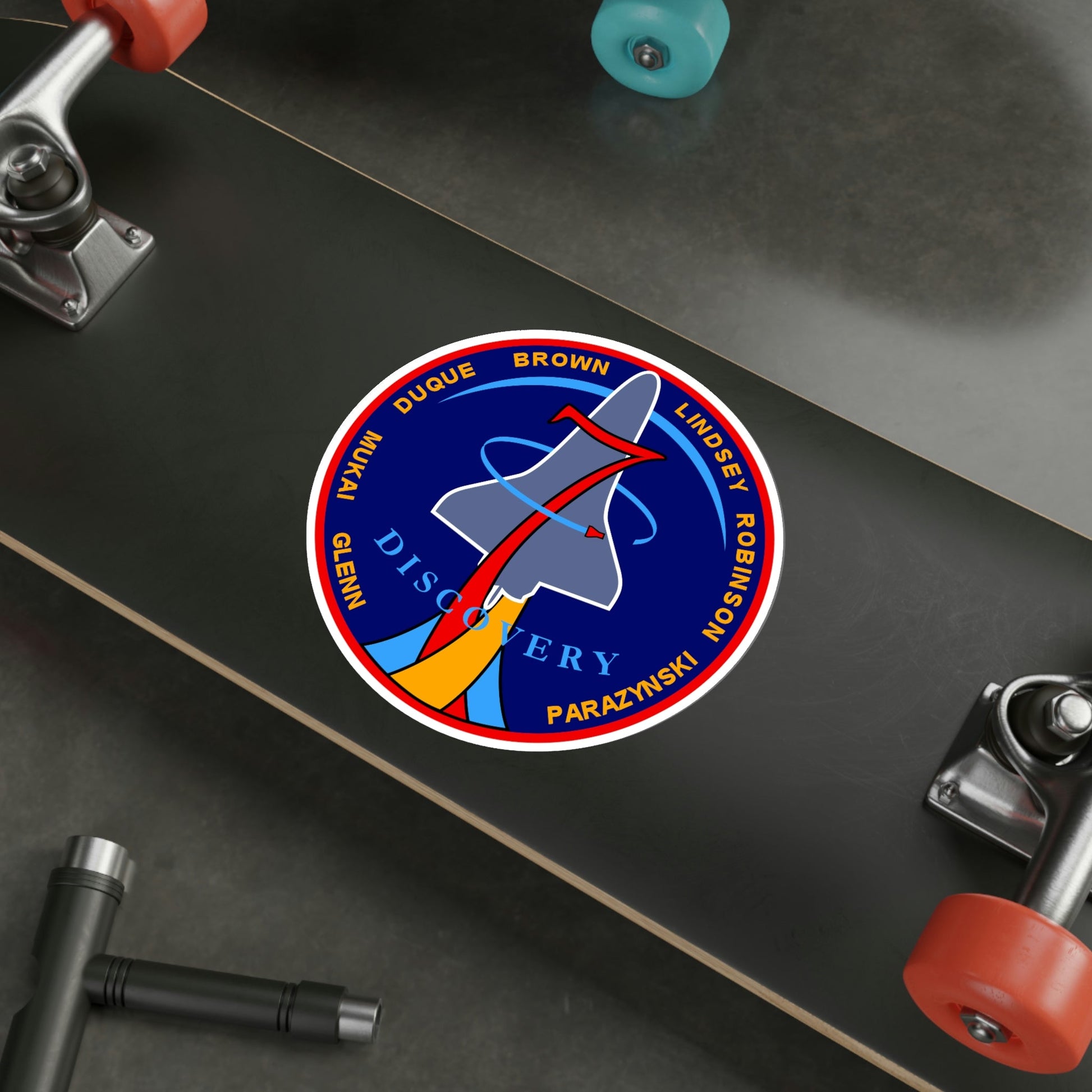 STS 95 Patch NASA STICKER Vinyl Die-Cut Decal-The Sticker Space