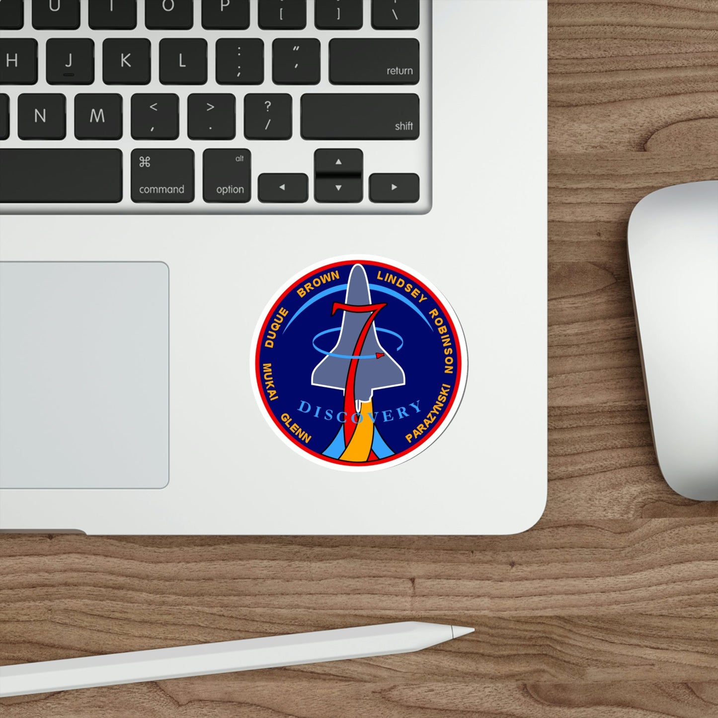 STS 95 Patch NASA STICKER Vinyl Die-Cut Decal-The Sticker Space