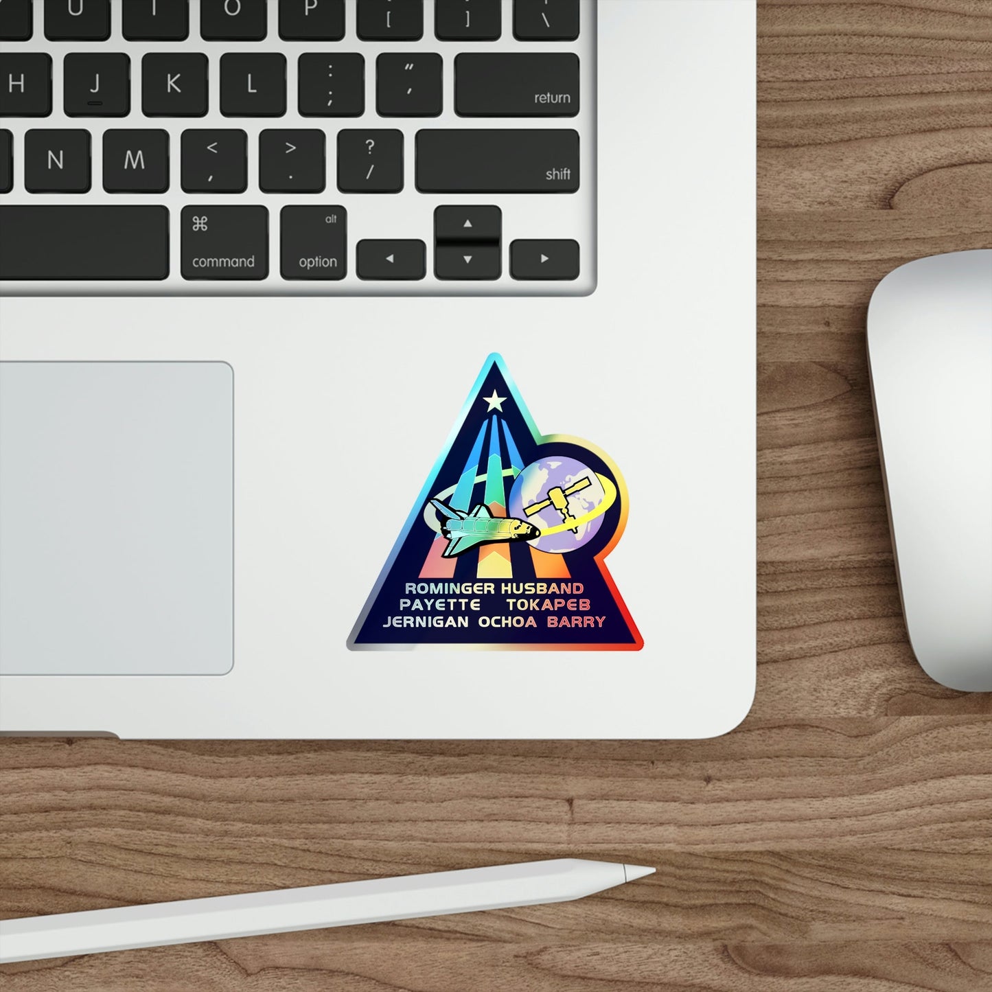 STS 96 (NASA) Holographic STICKER Die-Cut Vinyl Decal-The Sticker Space