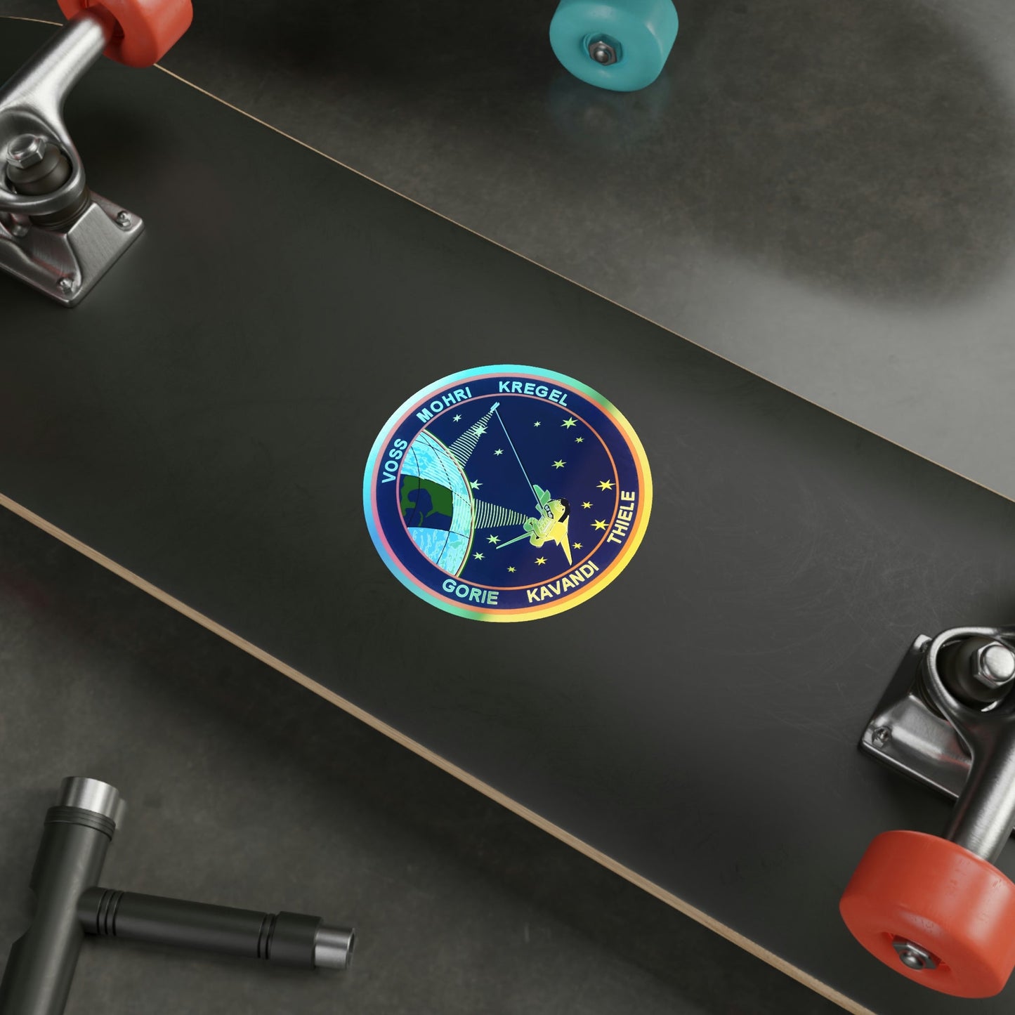 STS 99 (NASA) Holographic STICKER Die-Cut Vinyl Decal-The Sticker Space