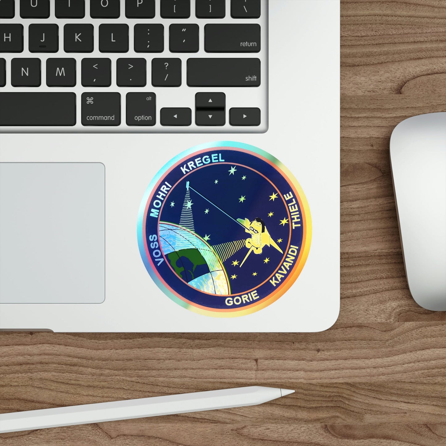 STS 99 (NASA) Holographic STICKER Die-Cut Vinyl Decal-The Sticker Space