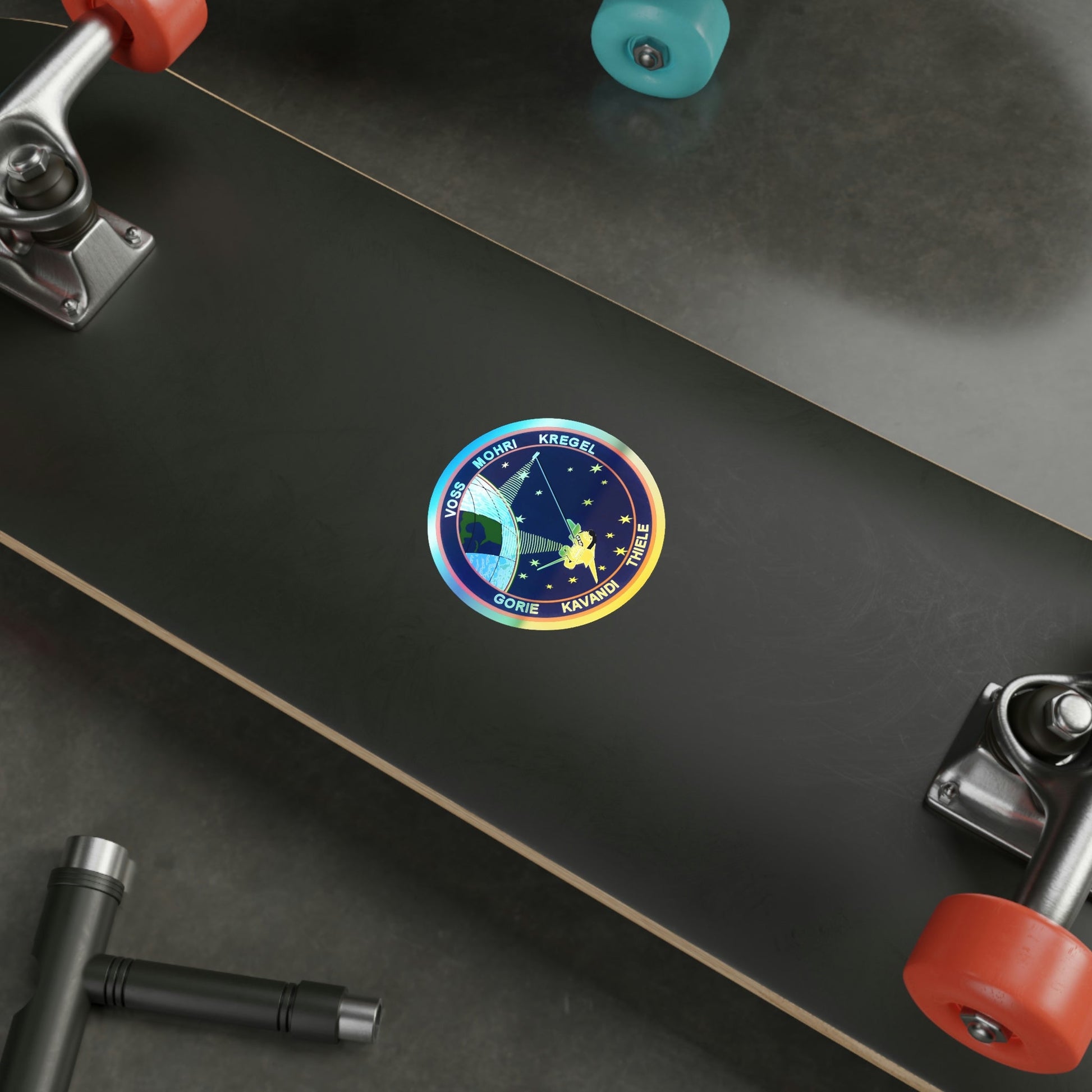 STS 99 (NASA) Holographic STICKER Die-Cut Vinyl Decal-The Sticker Space