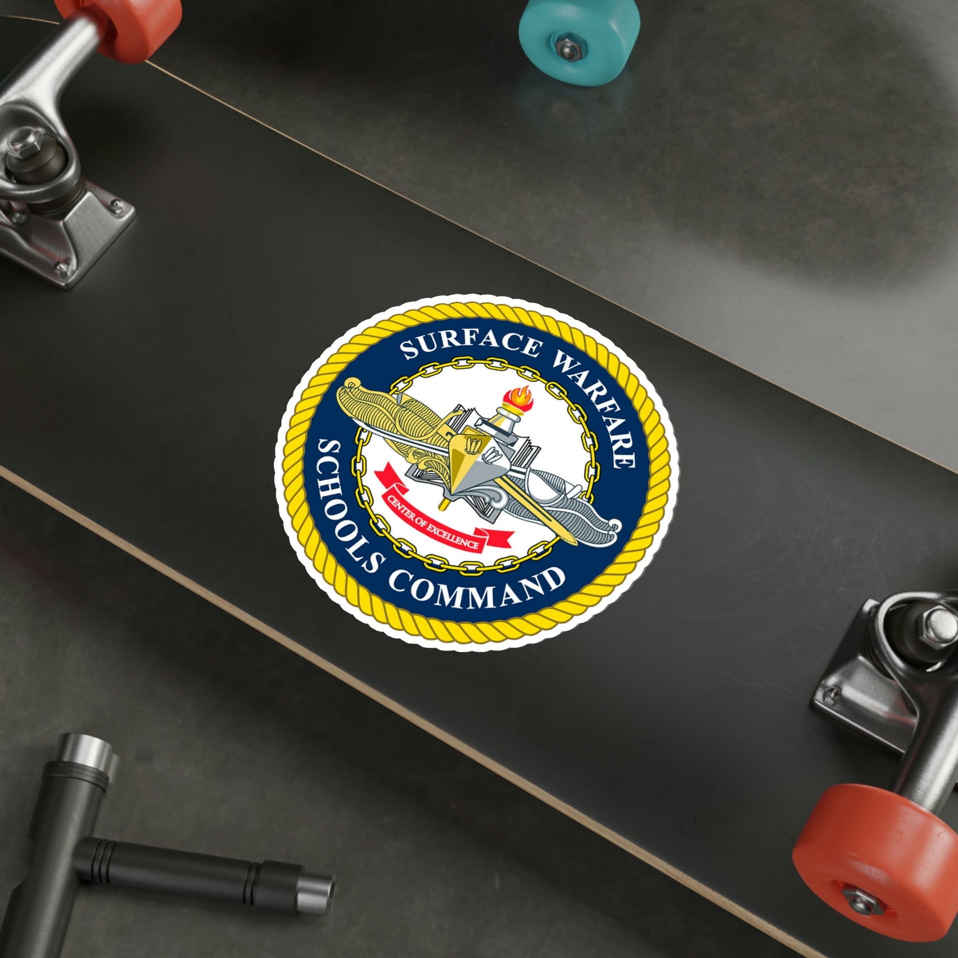 Surface Warfare Schools Command (U.S. Navy) STICKER Vinyl Die-Cut Decal-The Sticker Space