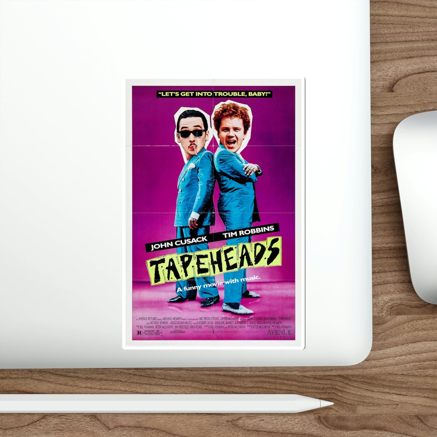 Tapeheads 1988 Movie Poster STICKER Vinyl Die-Cut Decal-The Sticker Space