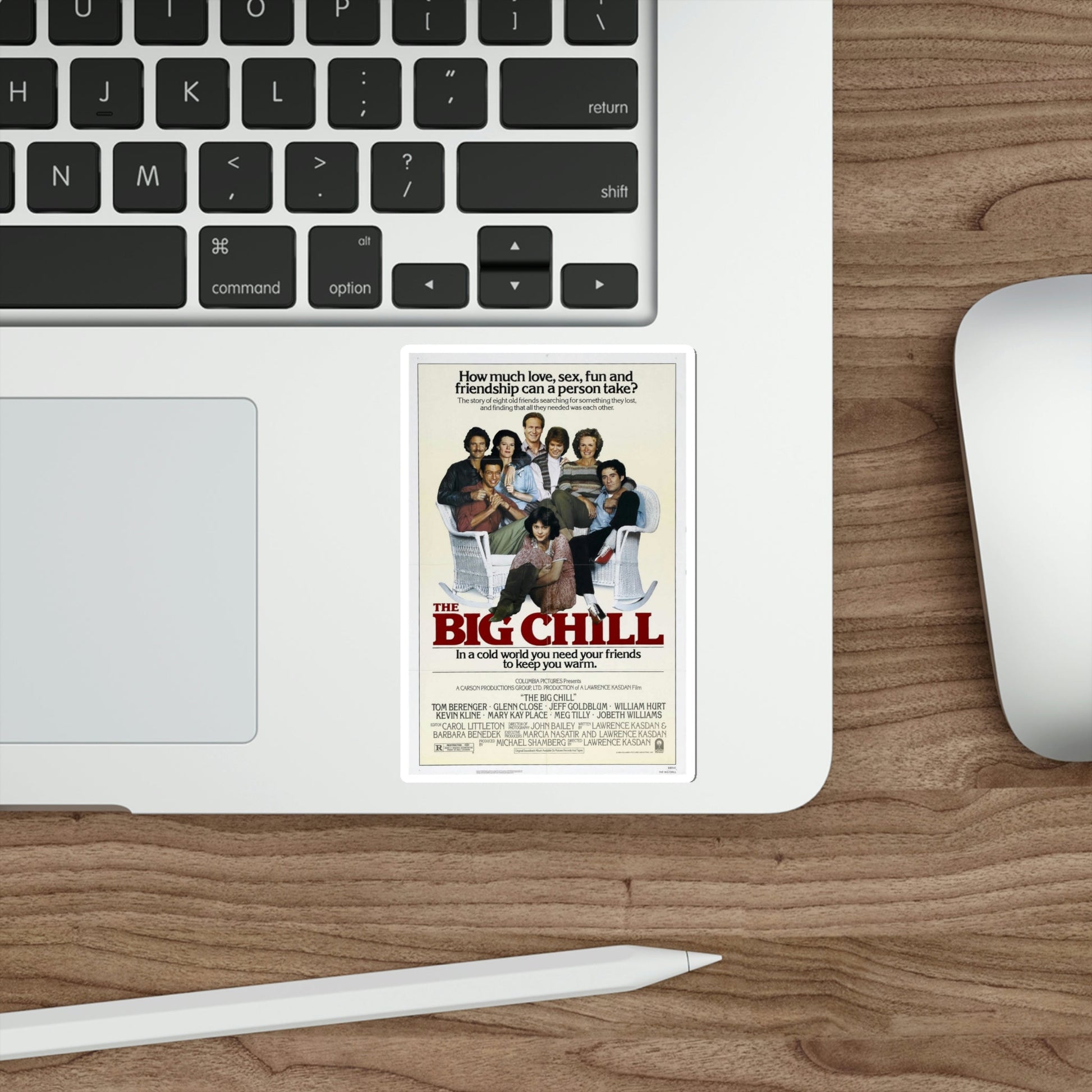 The Big Chill 1983 Movie Poster STICKER Vinyl Die-Cut Decal-The Sticker Space