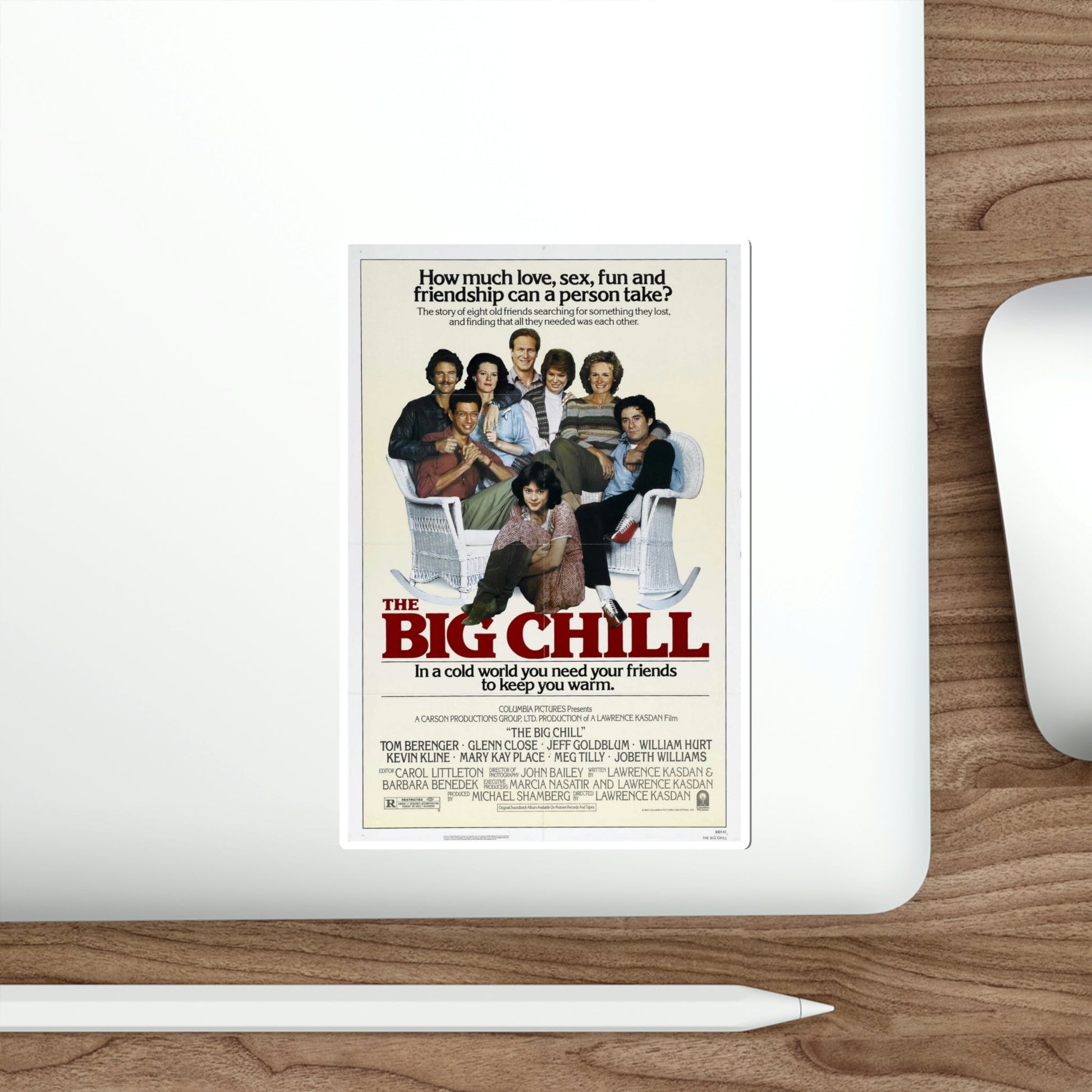 The Big Chill 1983 Movie Poster STICKER Vinyl Die-Cut Decal-The Sticker Space