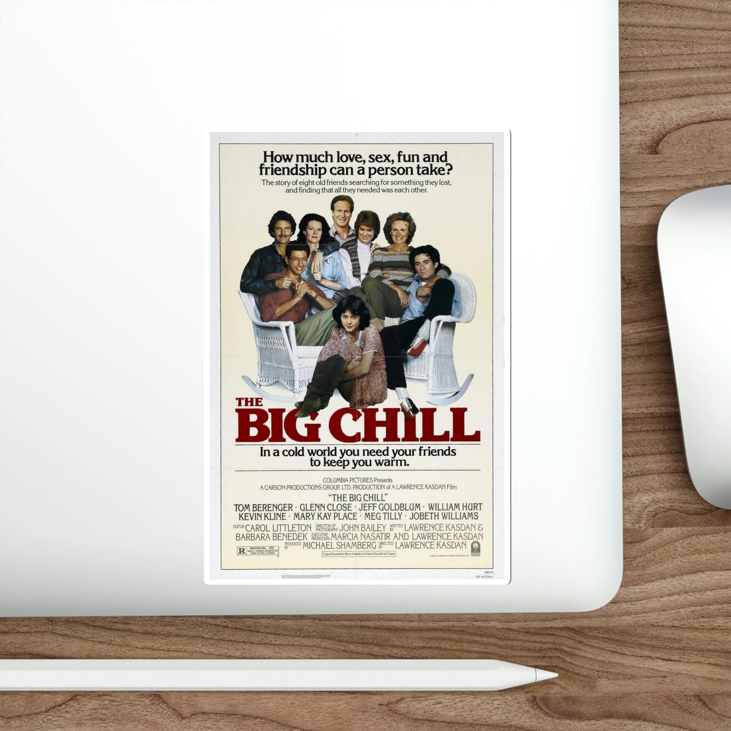 The Big Chill 1983 Movie Poster STICKER Vinyl Die-Cut Decal-The Sticker Space