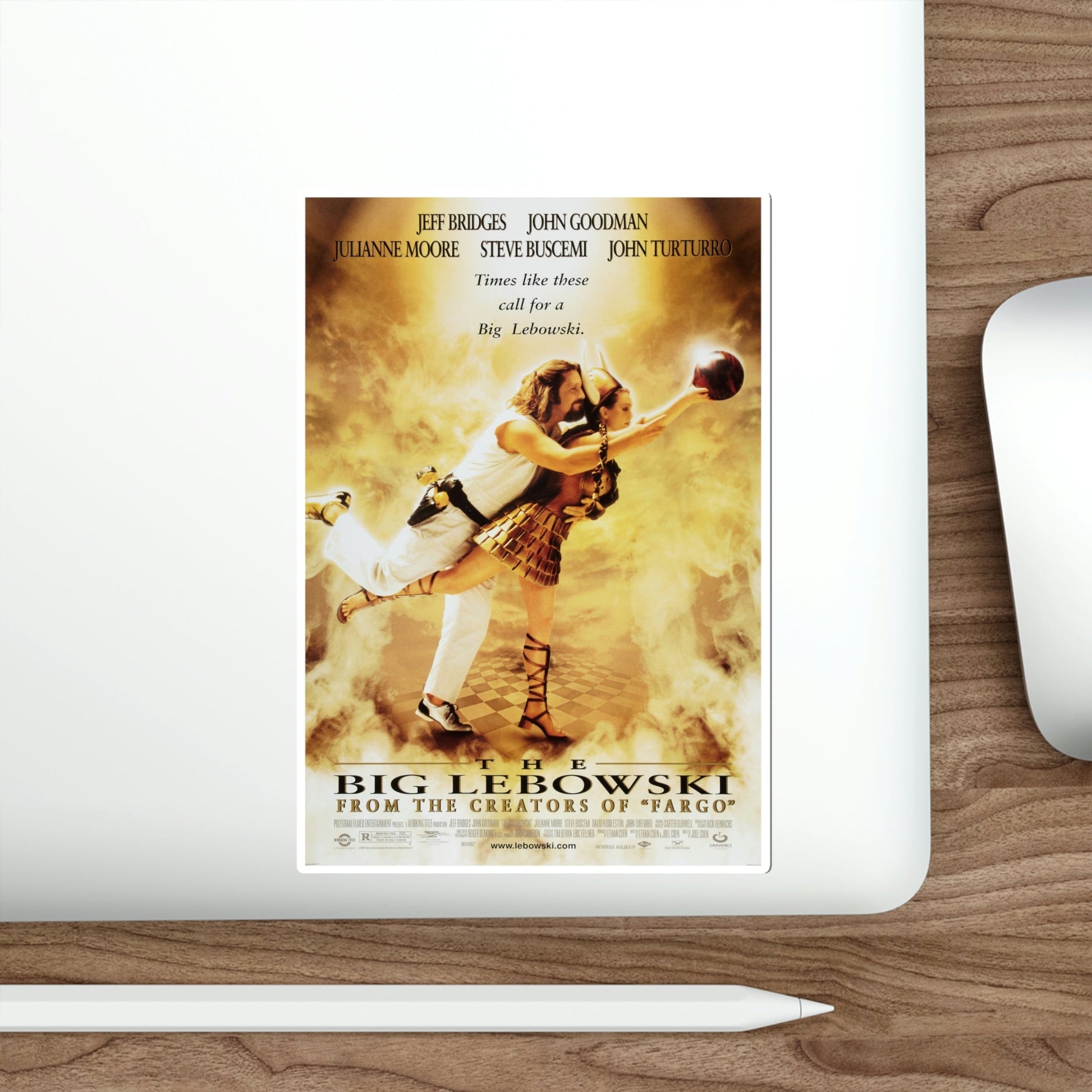 The Big Lebowski 1998 Movie Poster STICKER Vinyl Die-Cut Decal-The Sticker Space