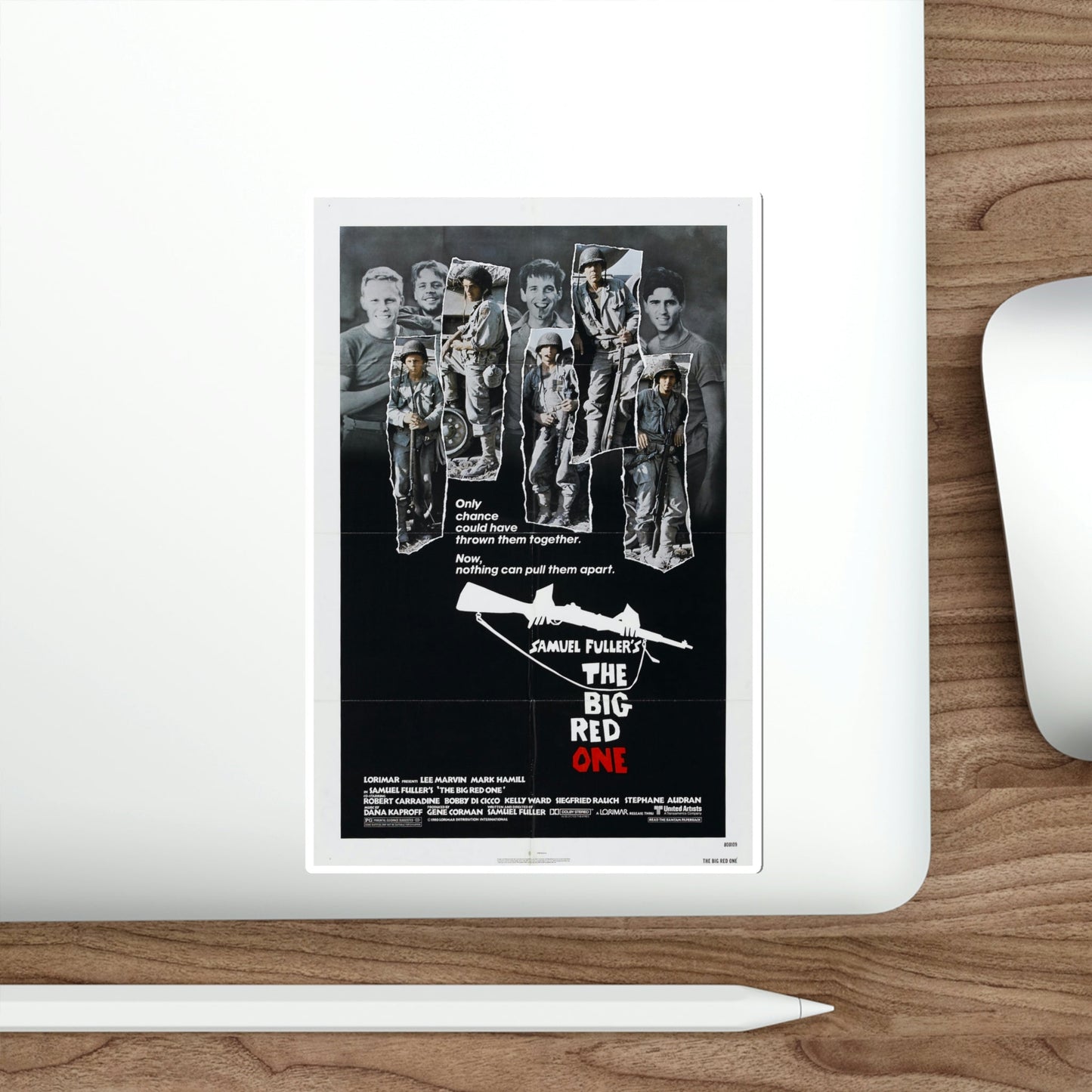 The Big Red One 1980 Movie Poster STICKER Vinyl Die-Cut Decal-The Sticker Space