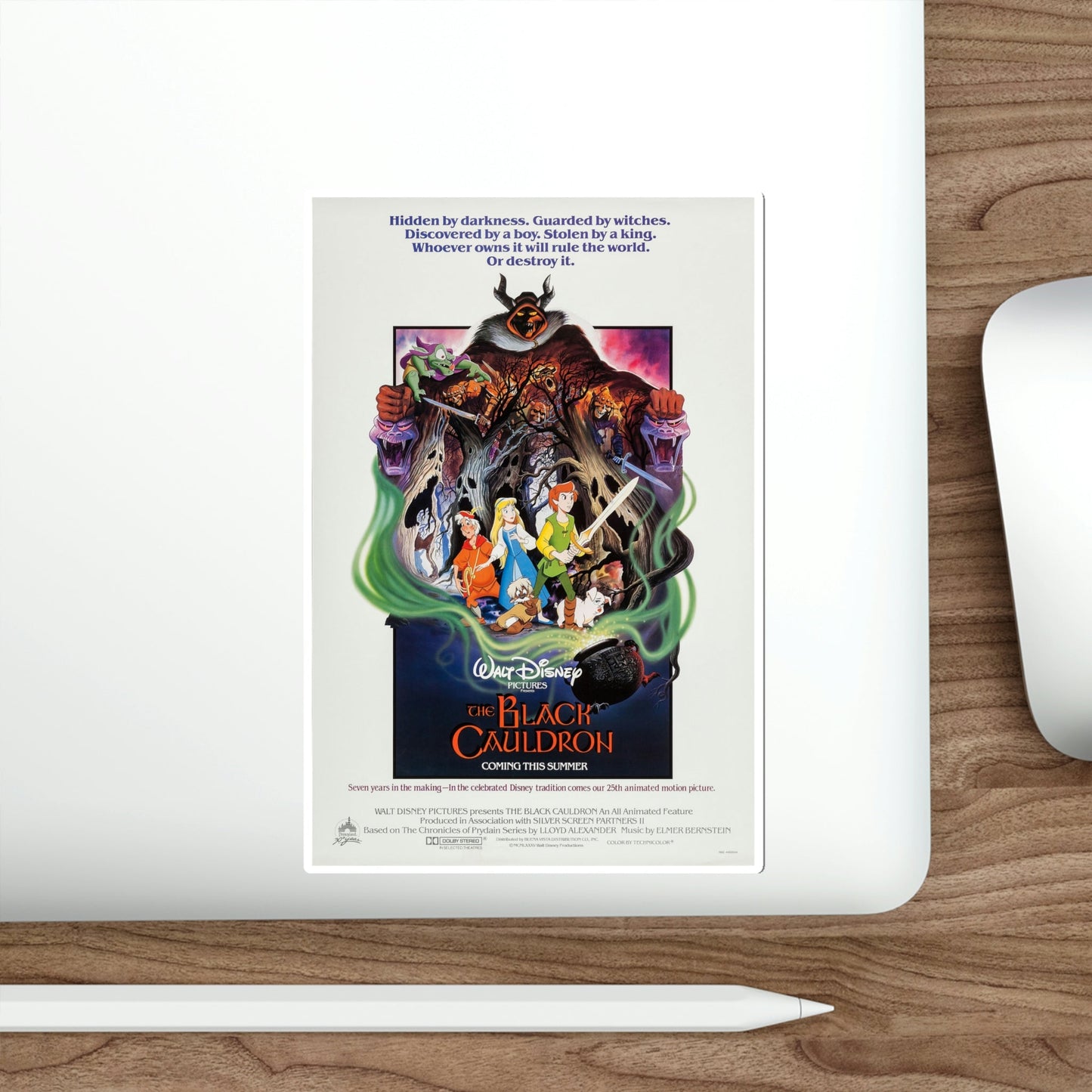 The Black Cauldron 1985 Movie Poster STICKER Vinyl Die-Cut Decal-The Sticker Space