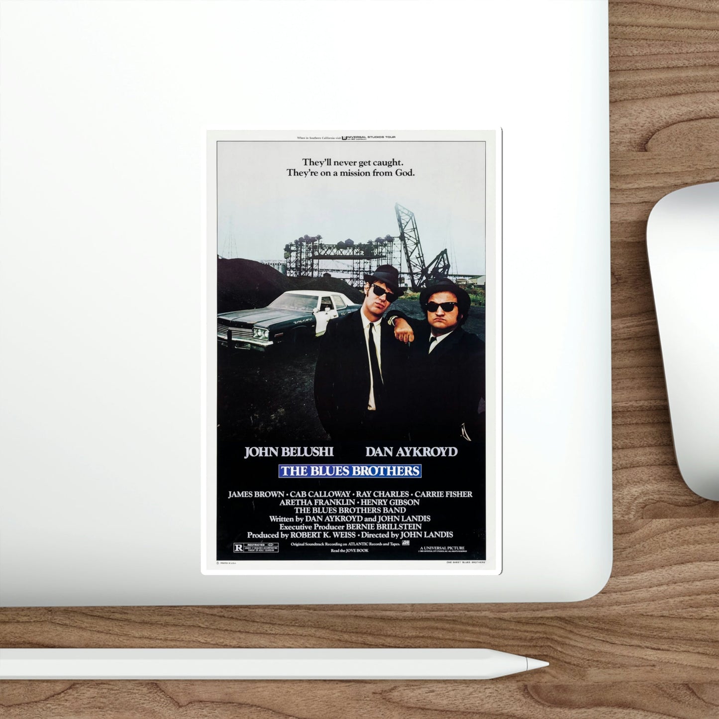 The Blues Brothers 1980 Movie Poster STICKER Vinyl Die-Cut Decal-The Sticker Space